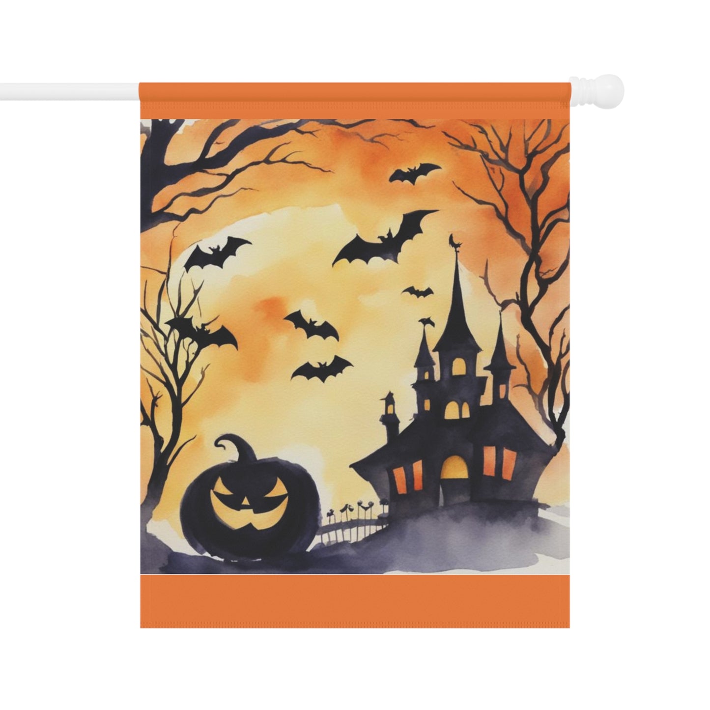 Halloween Haunted House Garden & House Banner