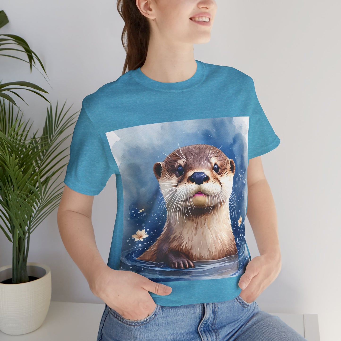 Cute Otter Unisex Jersey Short Sleeve Tee