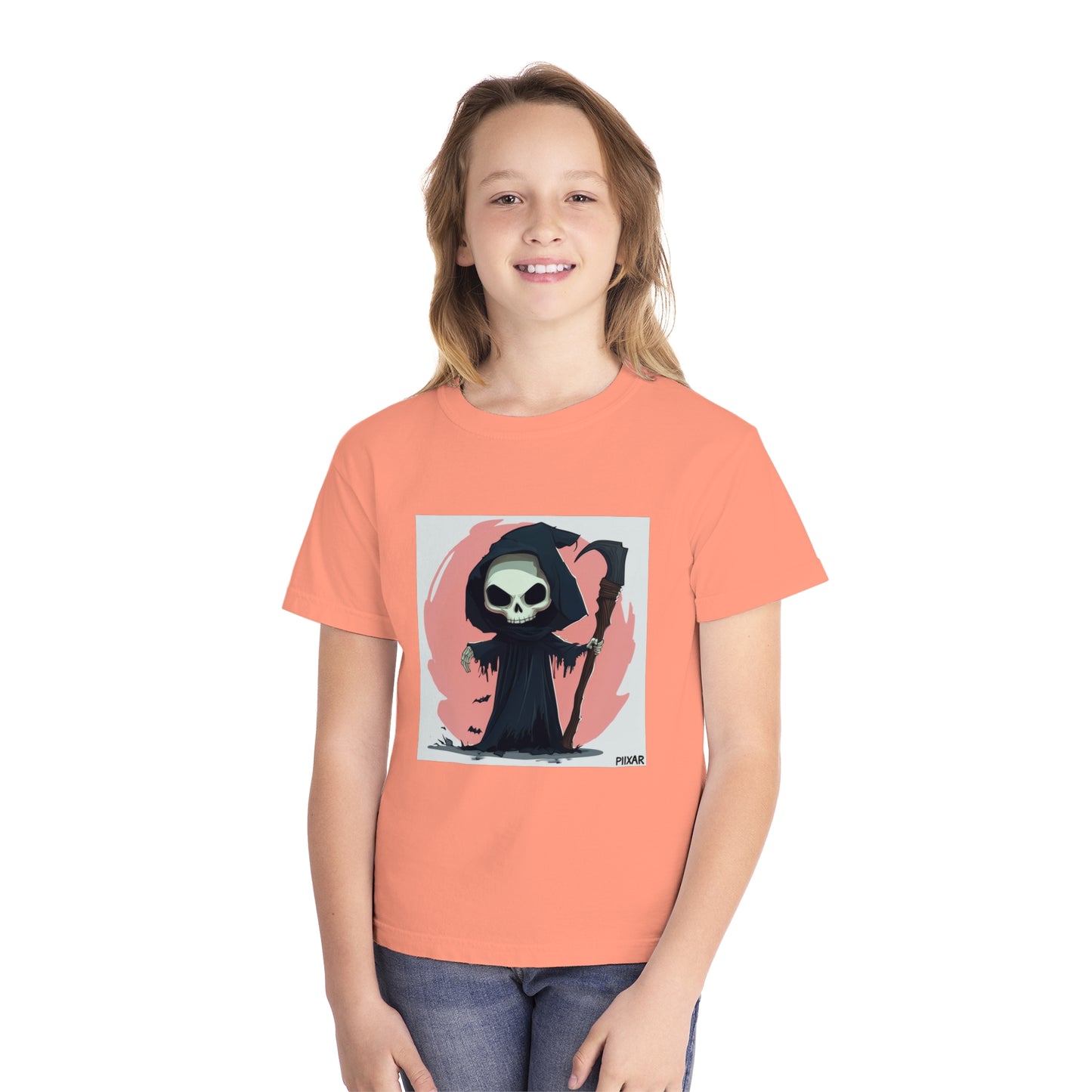 Cute Pink Grim Reaper Youth Midweight Tee