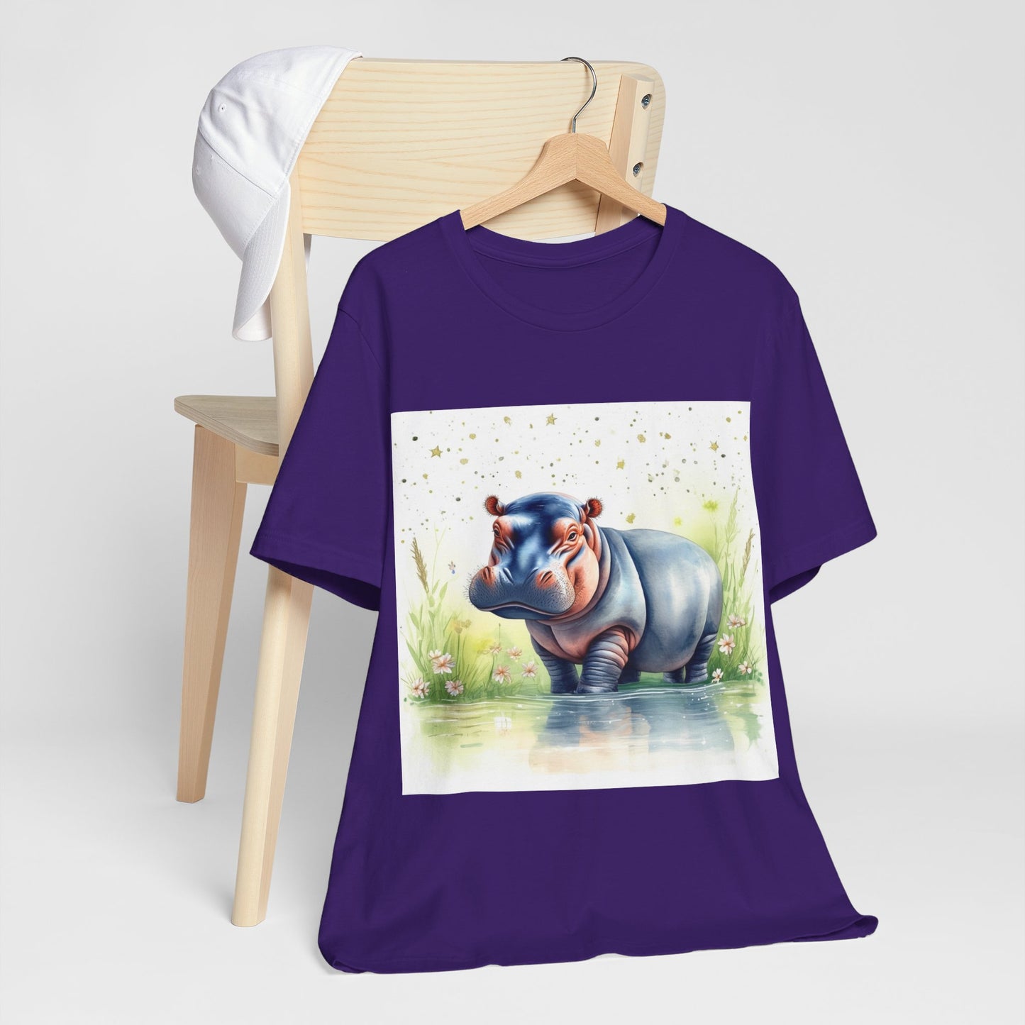 Cute Hippo Unisex Jersey Short Sleeve Tee