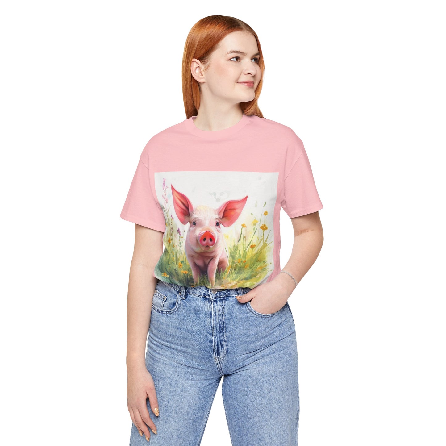 Playful Piglet Unisex Jersey Short Sleeve Tee