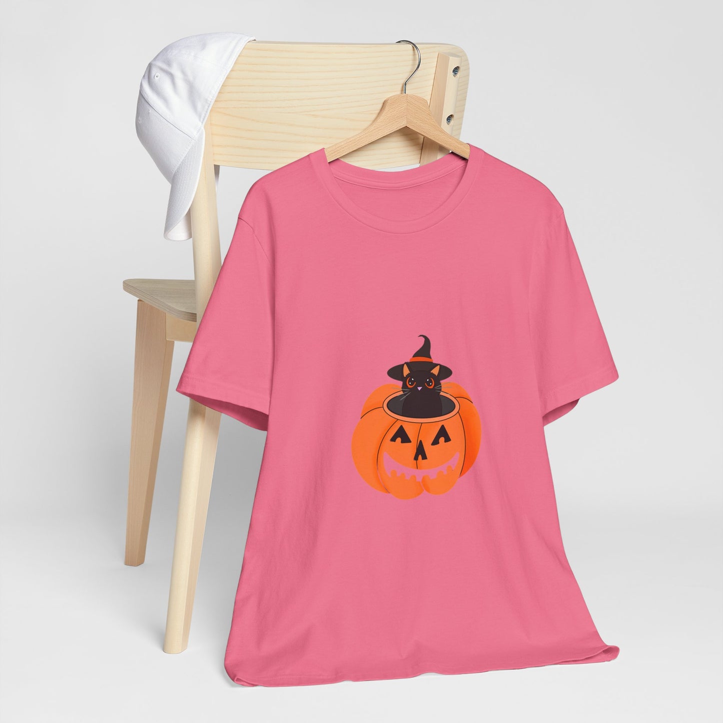 Cute Cat Halloween Unisex Jersey Short Sleeve Tee