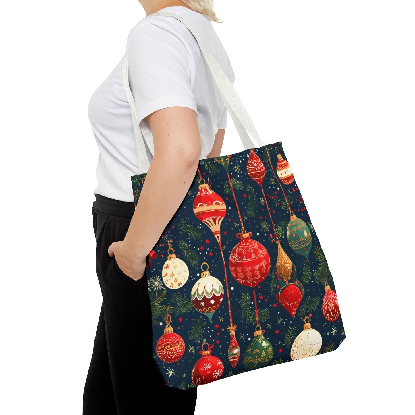 Dark Ornament Pattern Tote Bag (AOP)