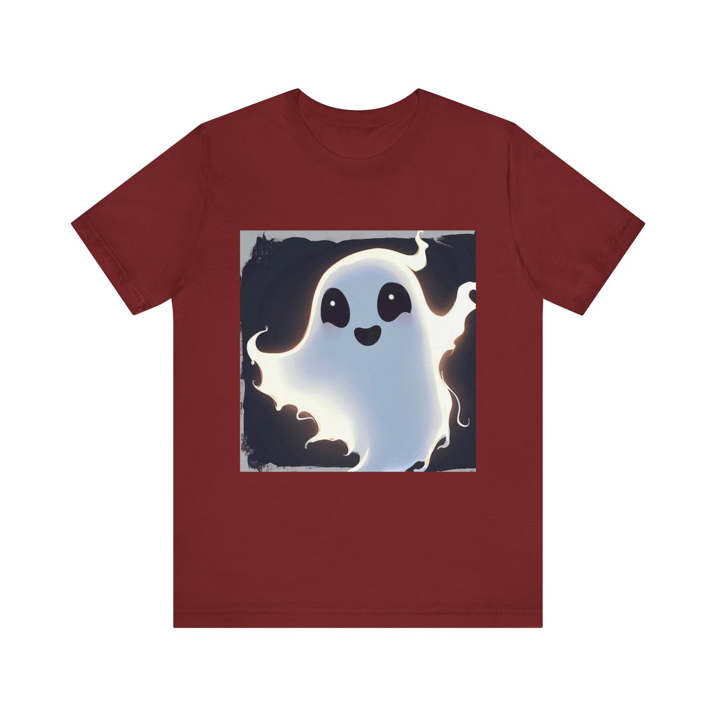 Cute Happy Ghost Unisex Jersey Short Sleeve Tee