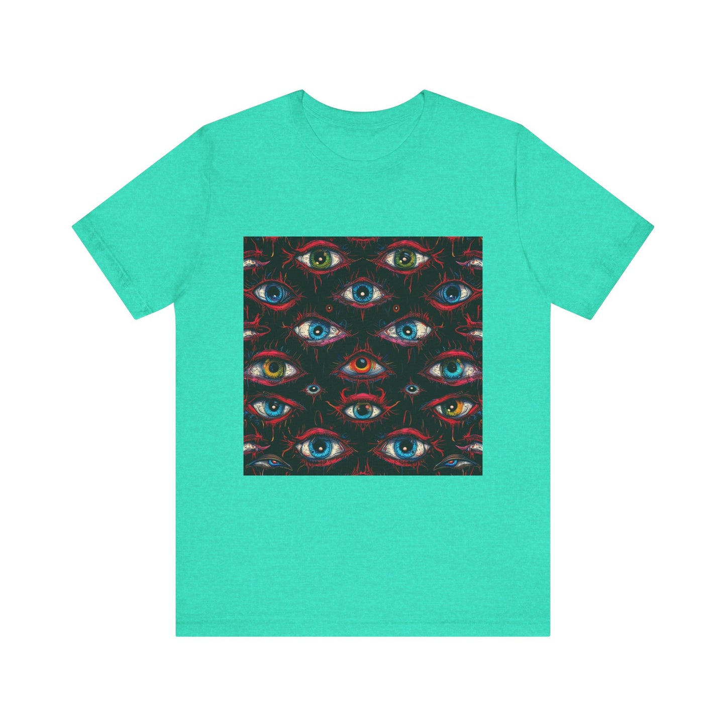 Creepy Eye Pattern Unisex Jersey Short Sleeve Tee