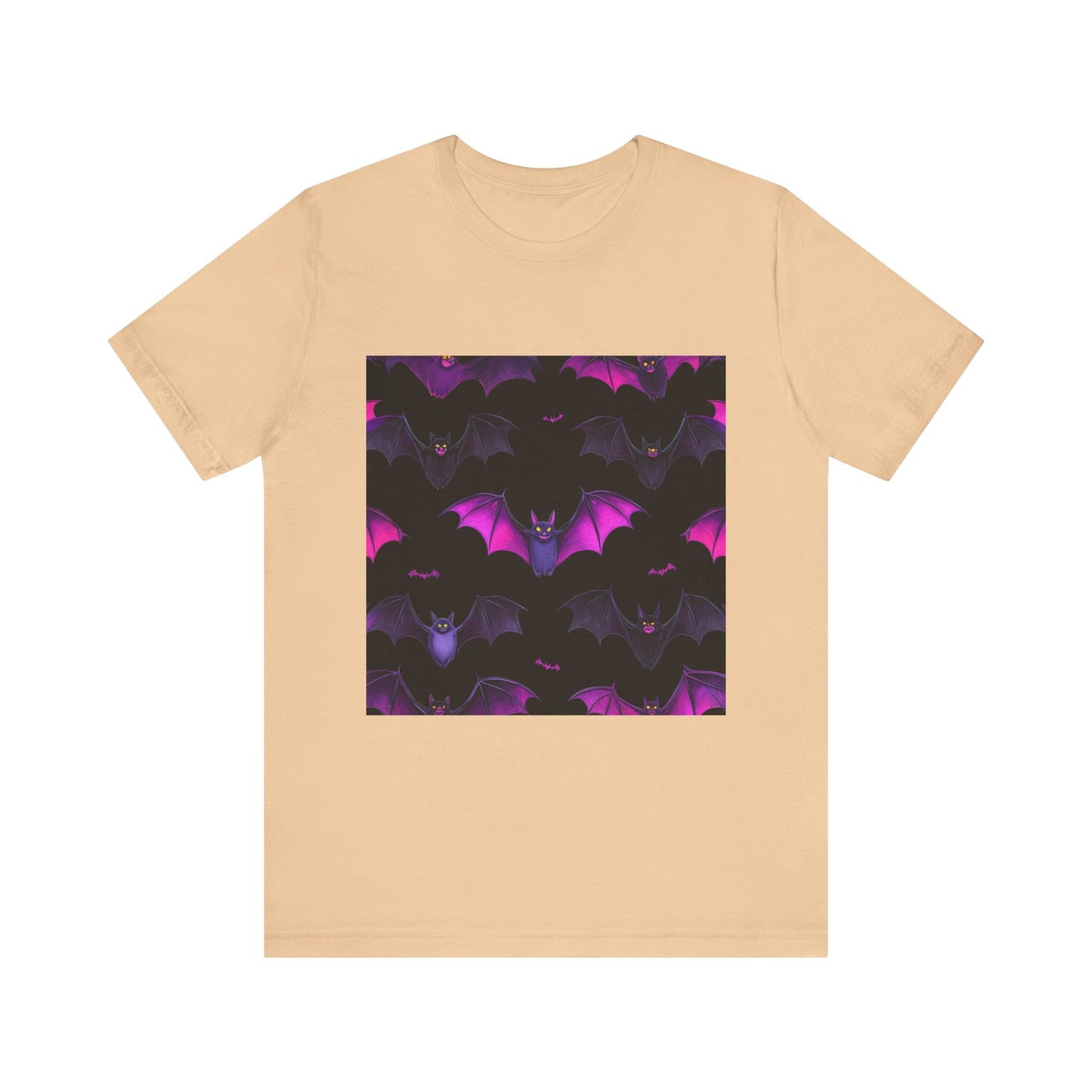 Halloween Bat Pattern Unisex Jersey Short Sleeve Tee