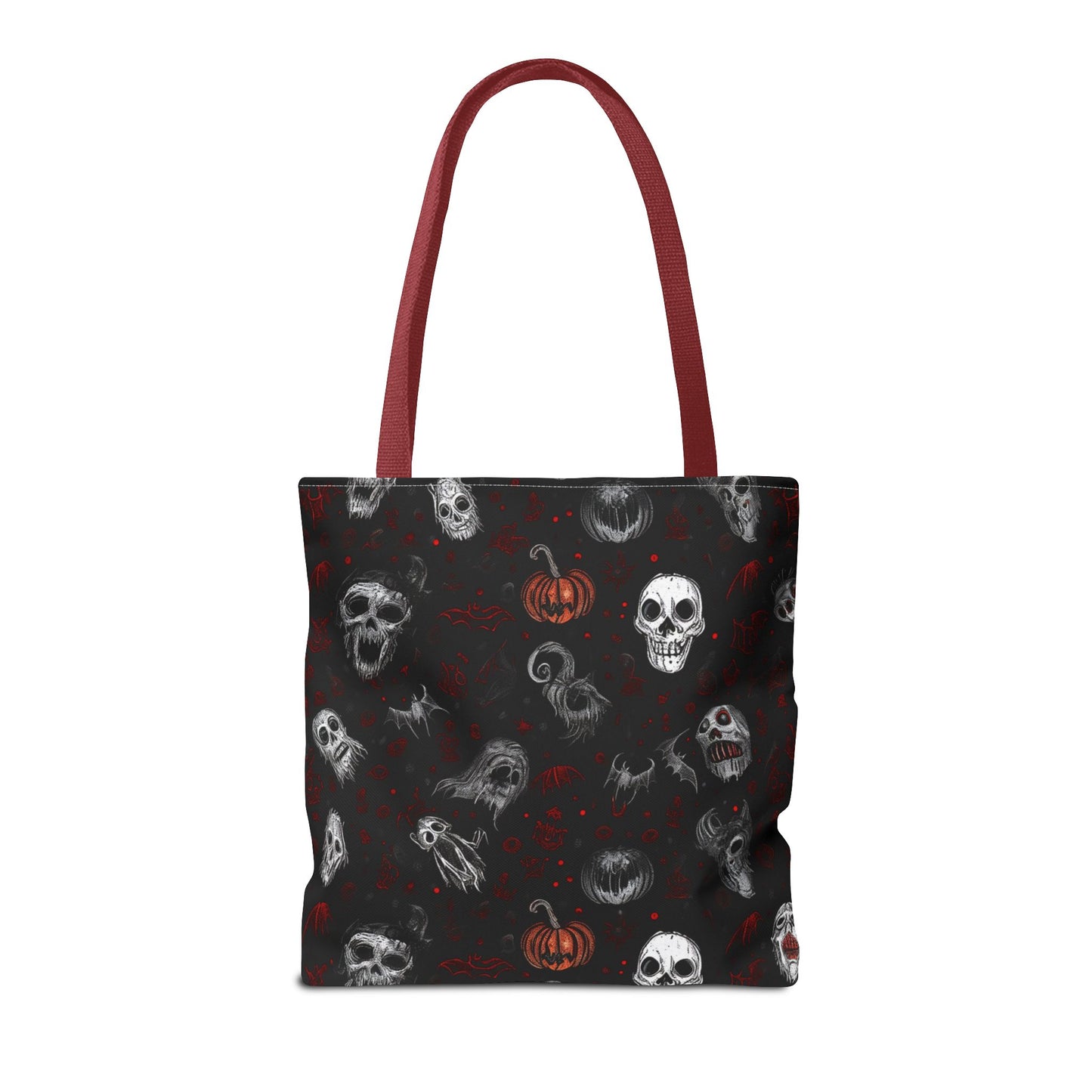 Scary Halloween Pattern Tote Bag (AOP)