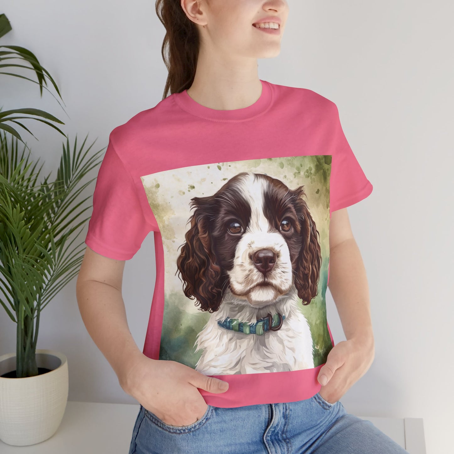 Springer Spaniel Unisex Jersey Short Sleeve Tee