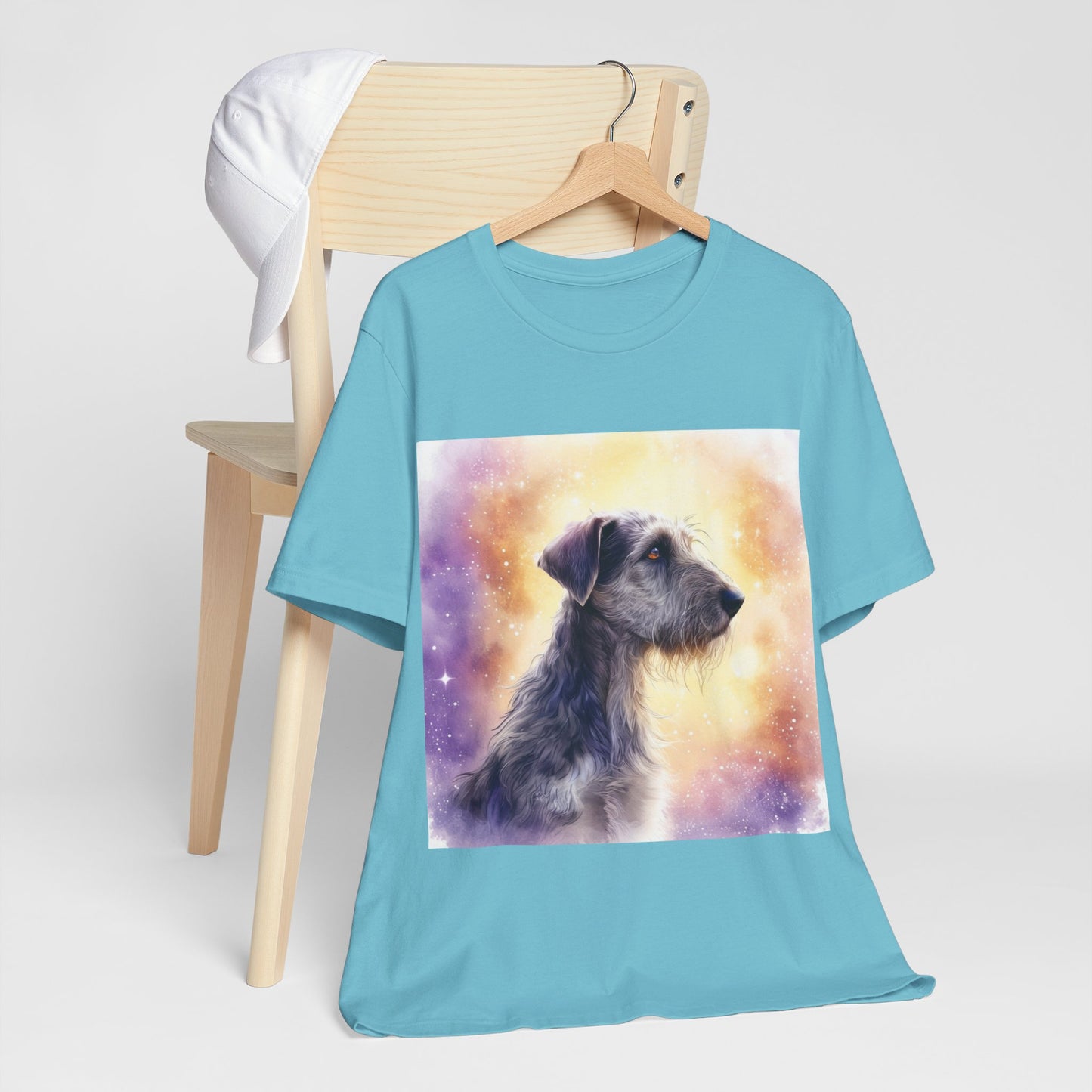 Watercolor Irish Wolf Hound Unisex Jersey Short Sleeve Tee