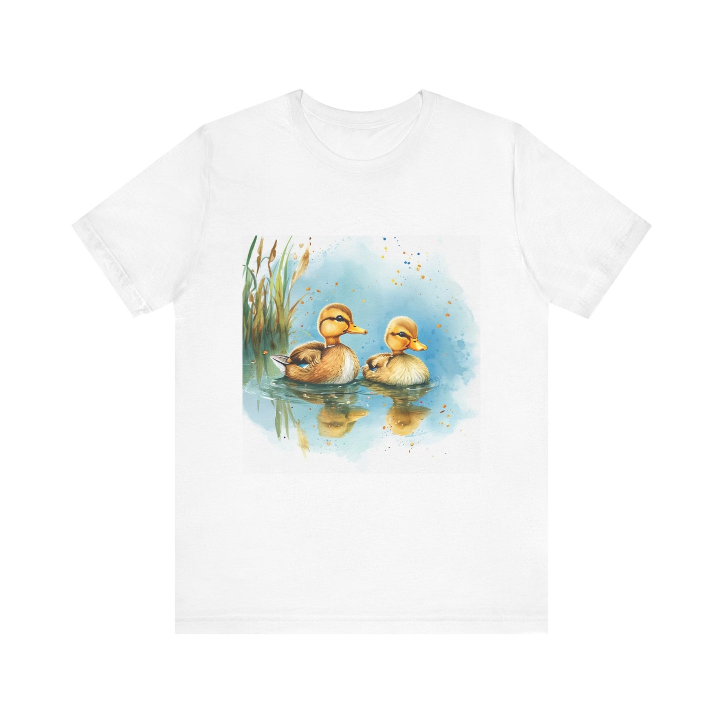 Adorable Baby Mallard Ducks Unisex Jersey Short Sleeve Tee