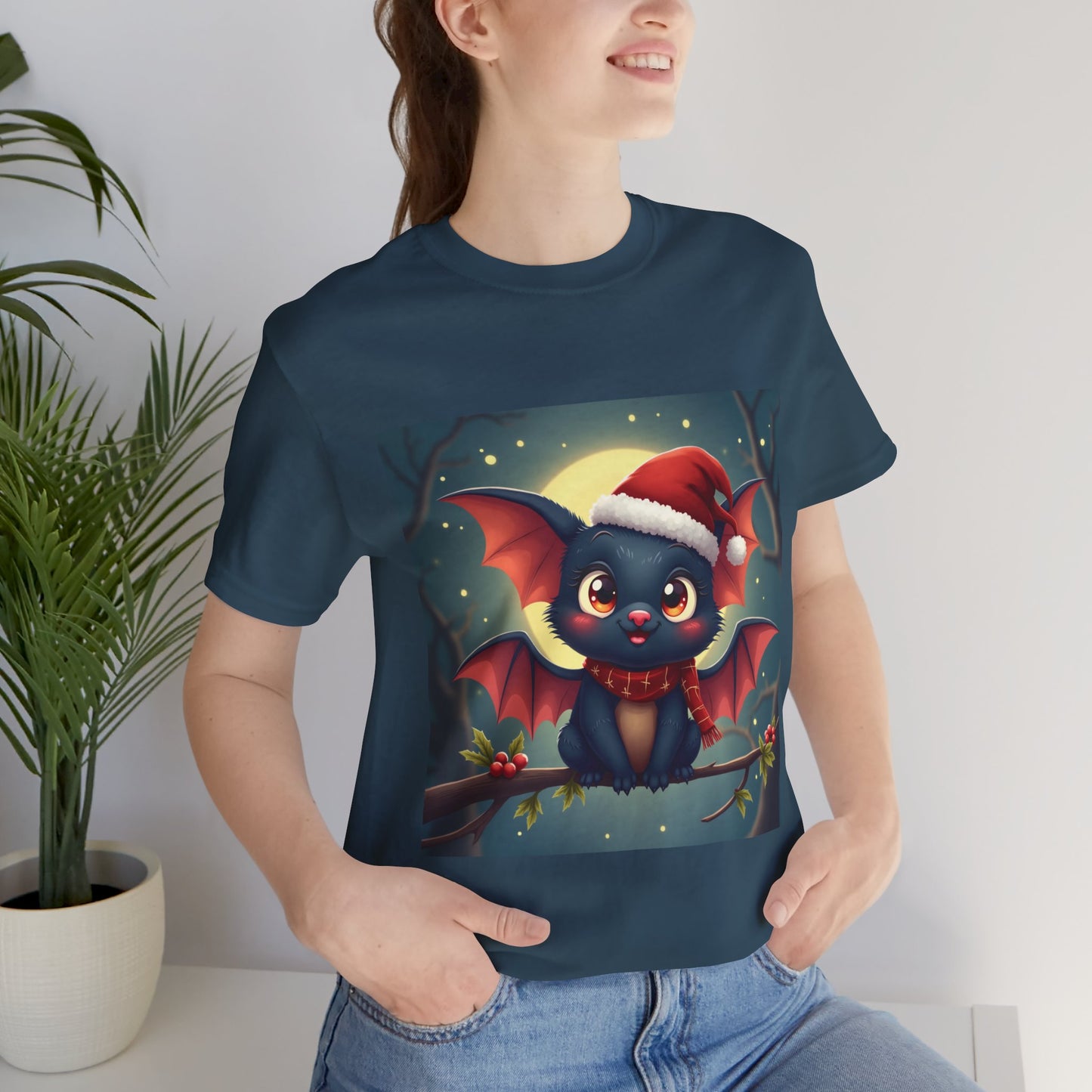 Cute Holidays Bat Unisex Jersey Tee