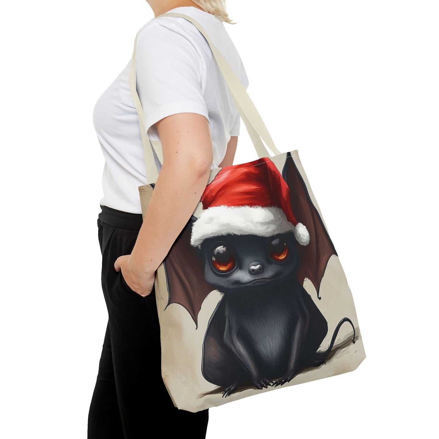 Santa Hat Bat Tote Bag (AOP)