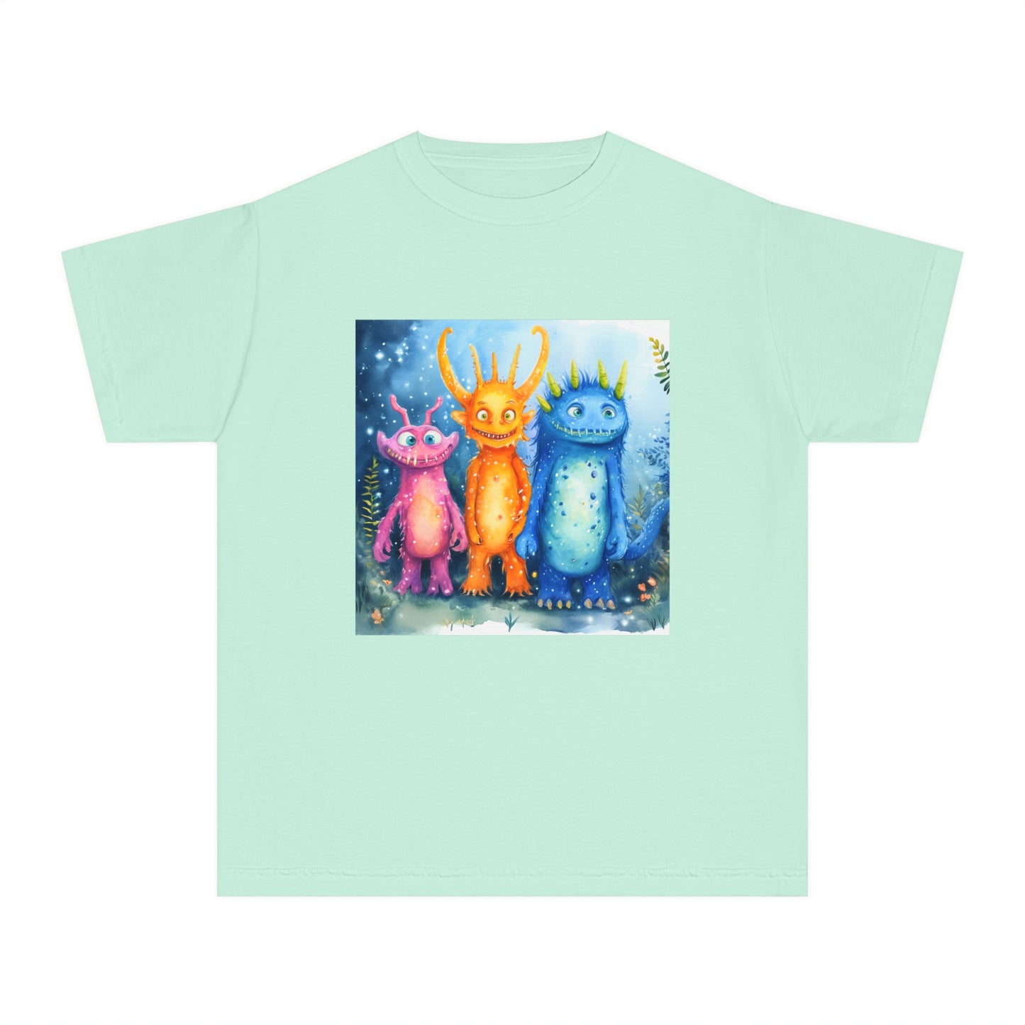 Cute Funny Monsters Youth Midweight Tee