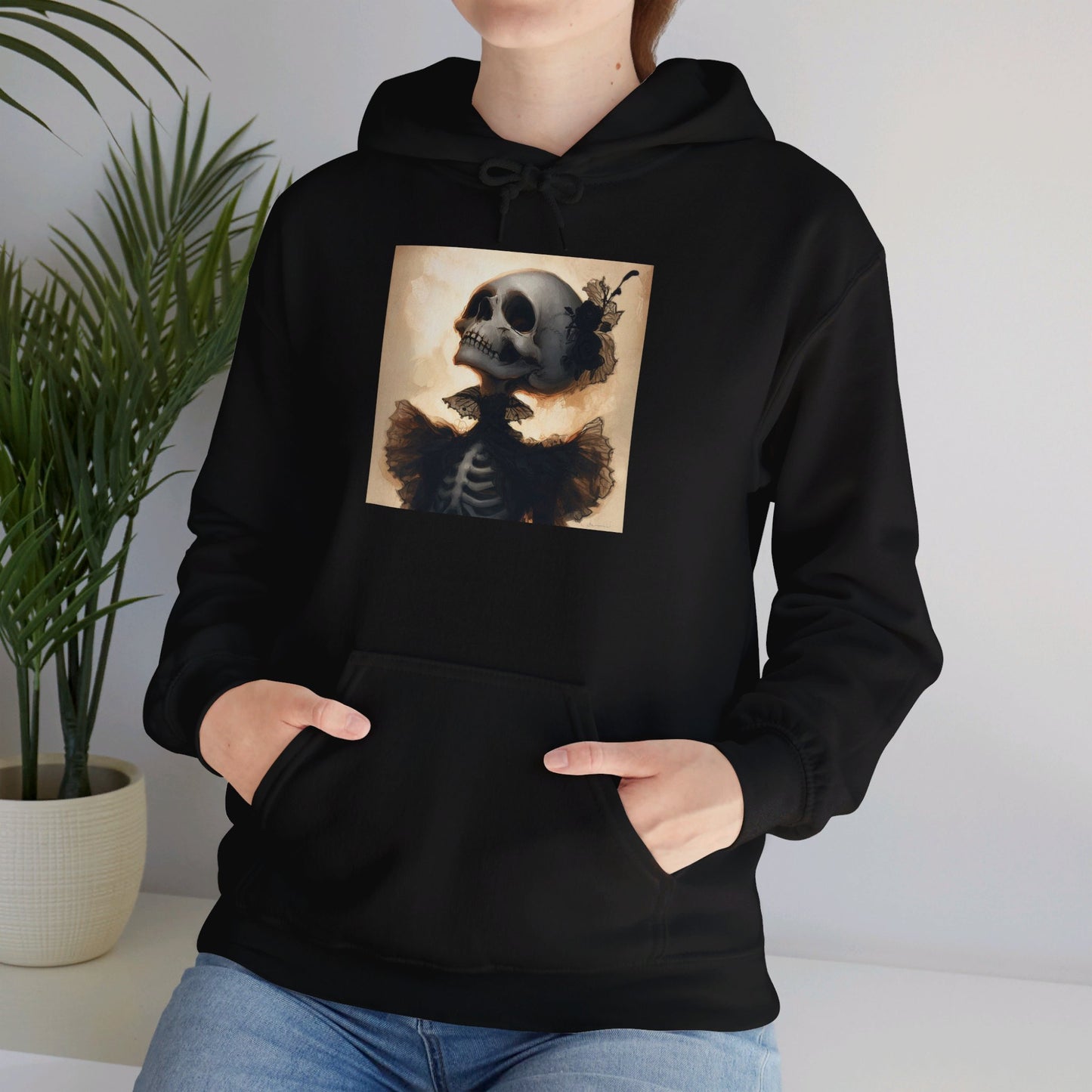 Flamenco Dancer Skeleton Unisex Heavy Blend™ Hooded Sweatshirt