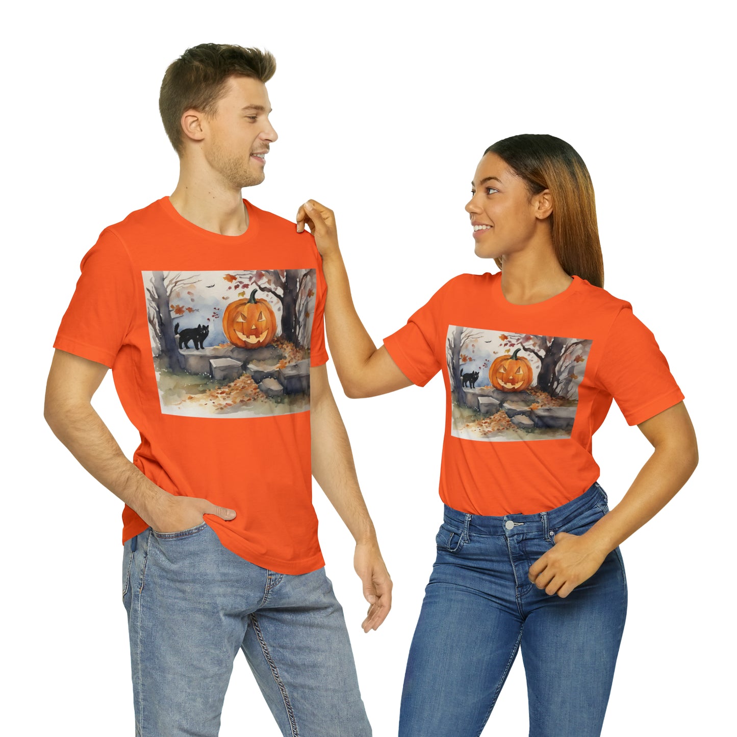 Halloween Jacko-lantern Unisex Jersey Short Sleeve Tee