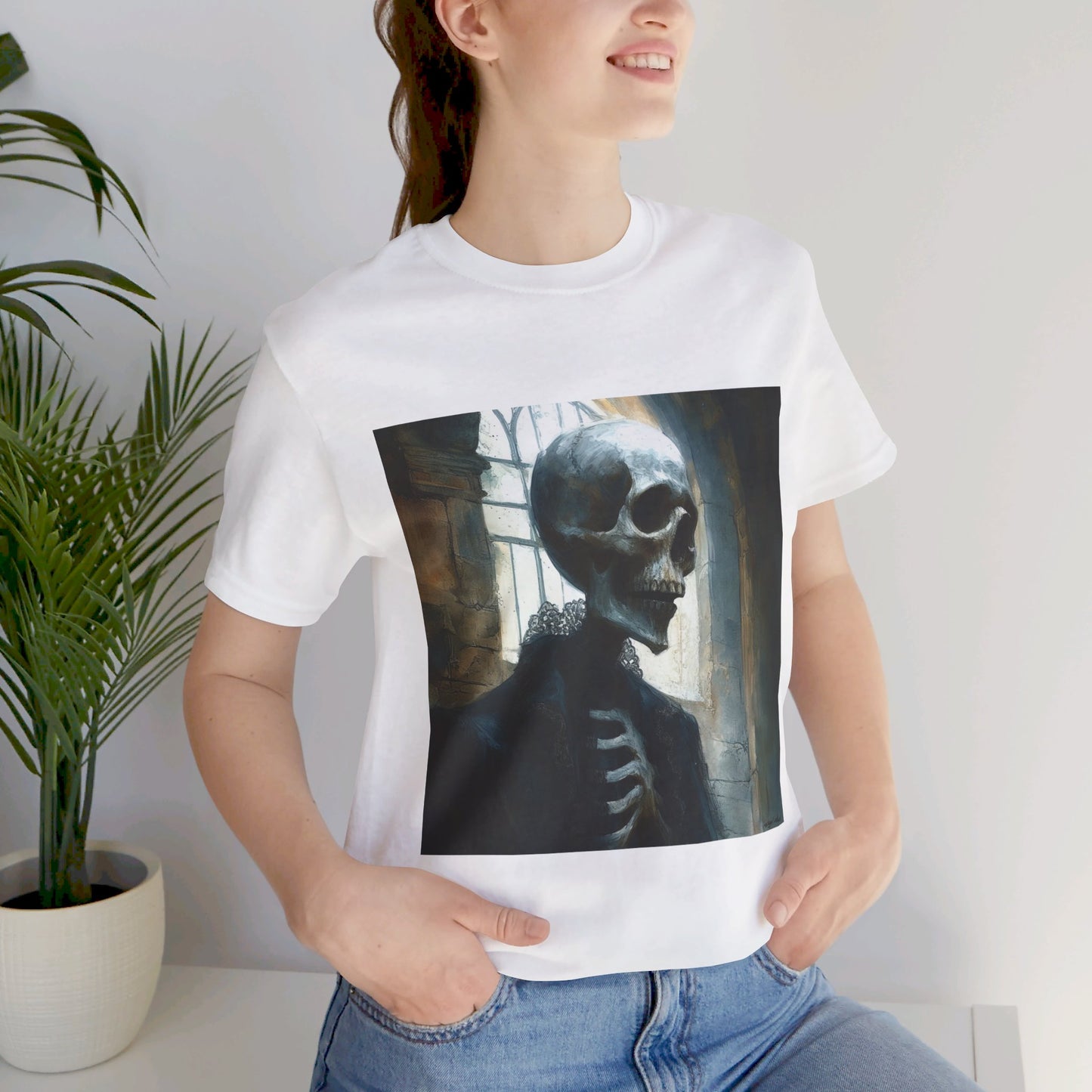 Victorian Skeleton Unisex Jersey Short Sleeve Tee