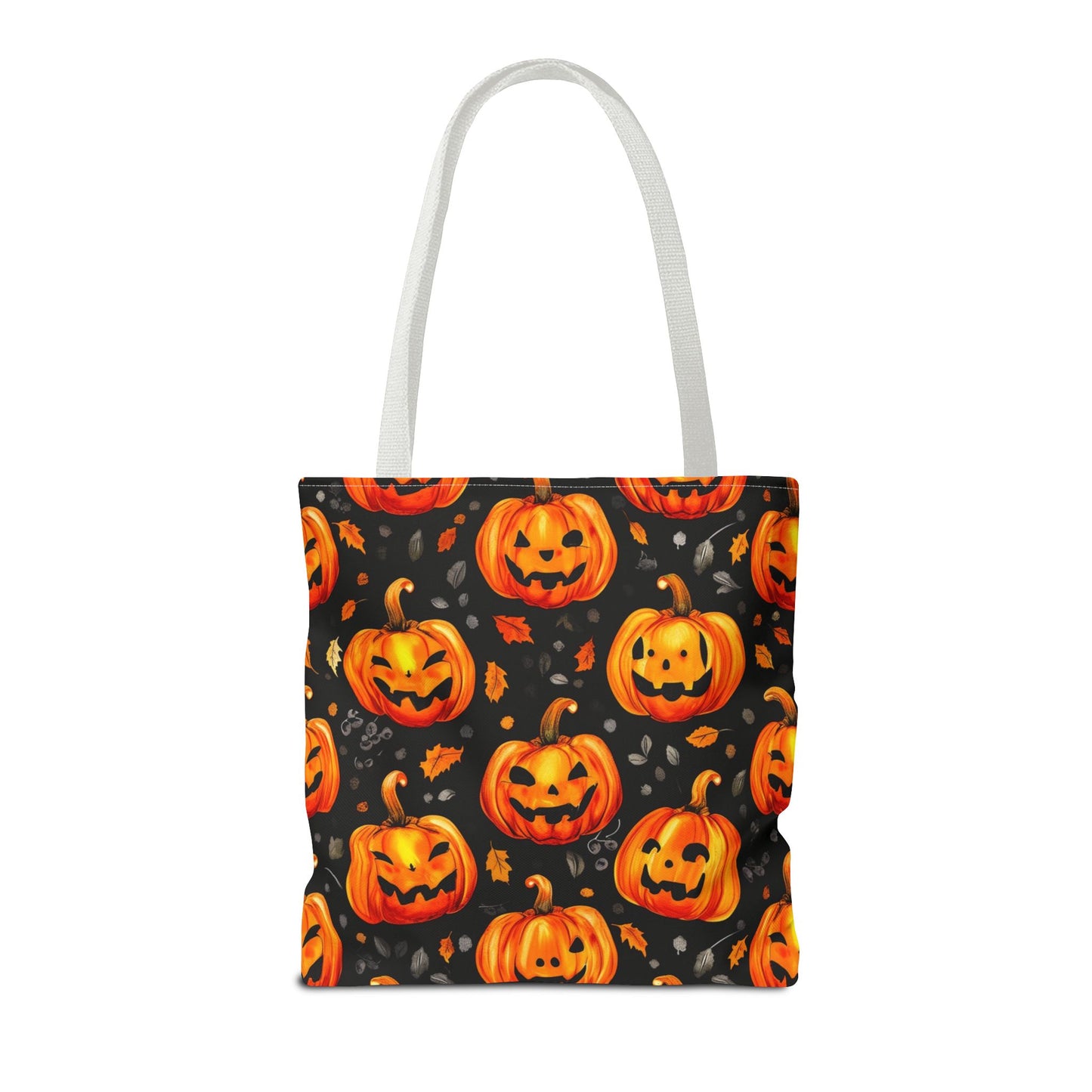 Happy Pumpkin Pattern Tote Bag (AOP)