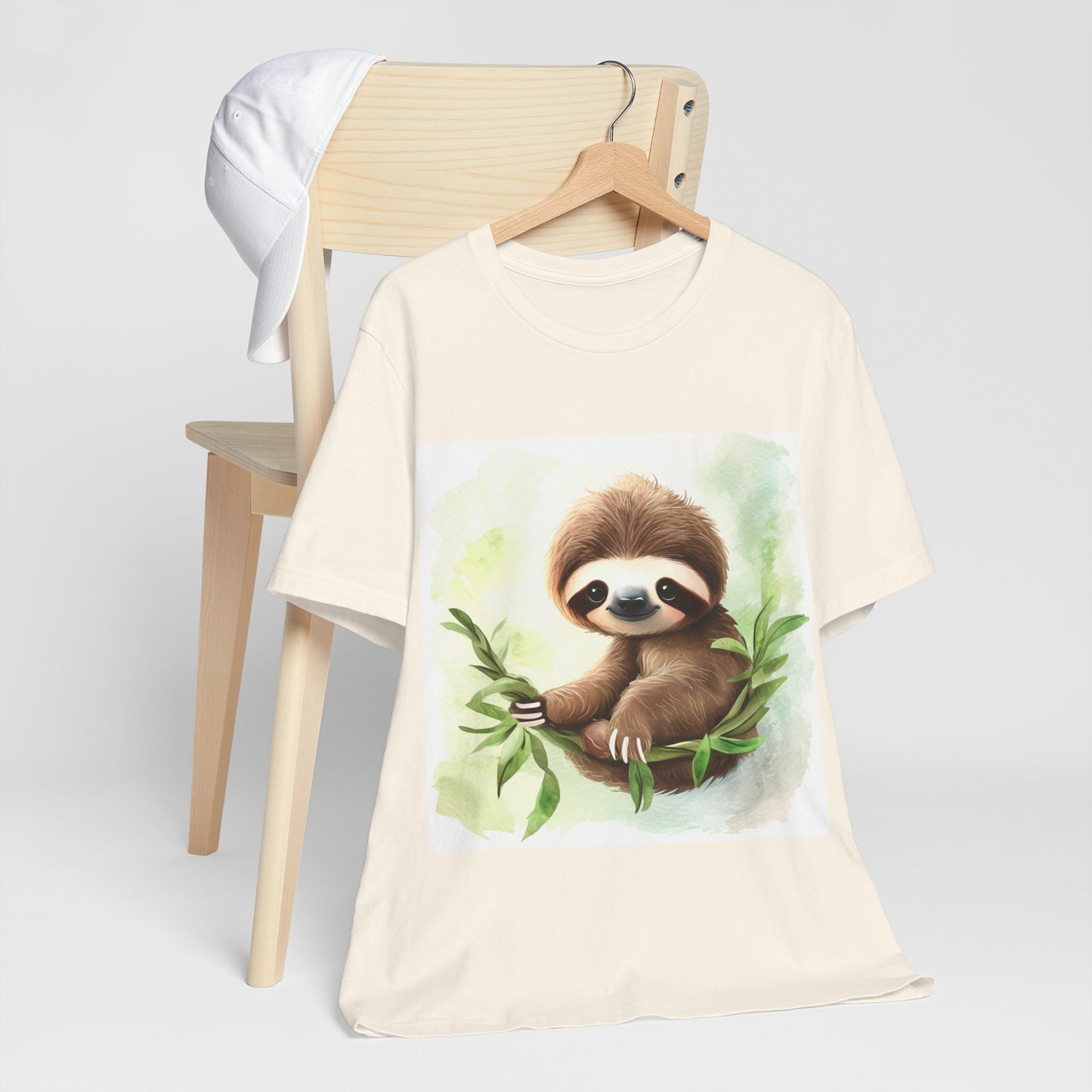 Playful Sloth Unisex Jersey Short Sleeve Tee