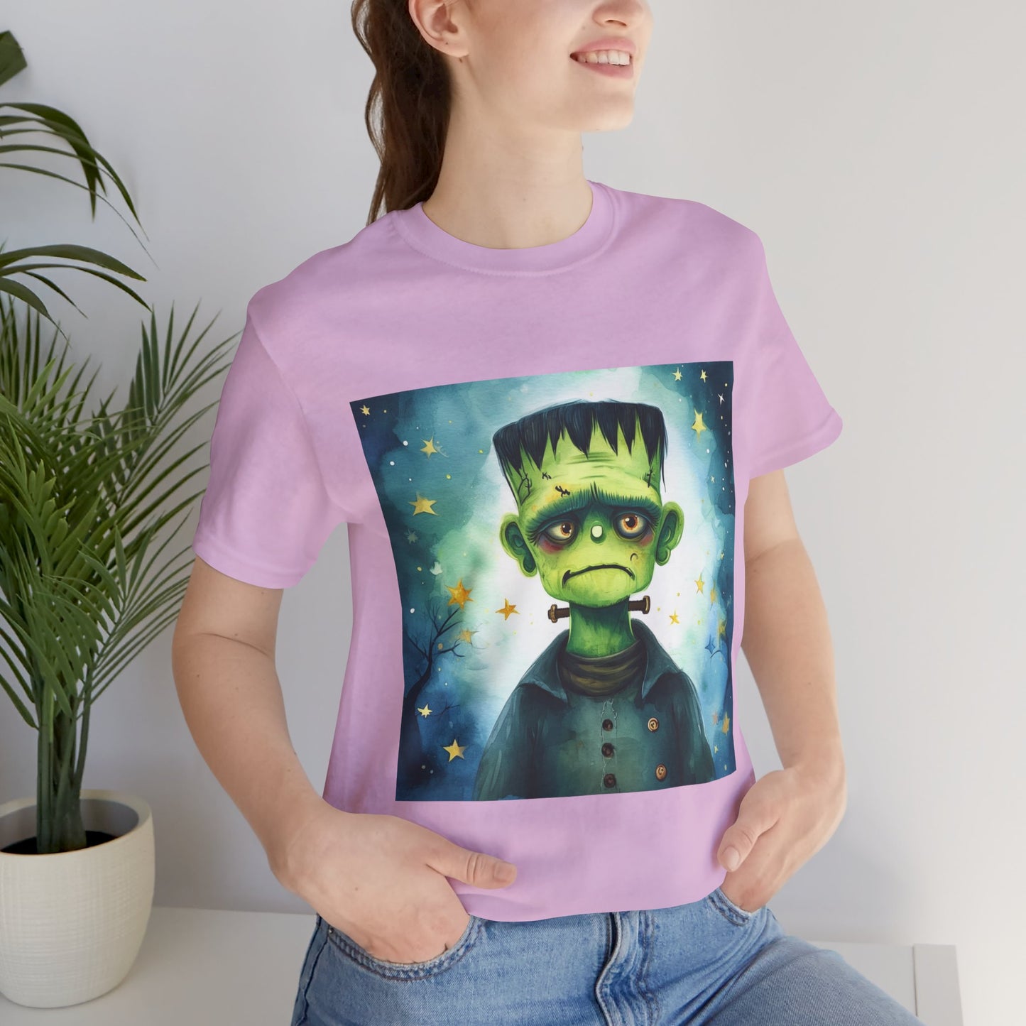 Cute Frankenstein Monster Unisex Jersey Short Sleeve Tee