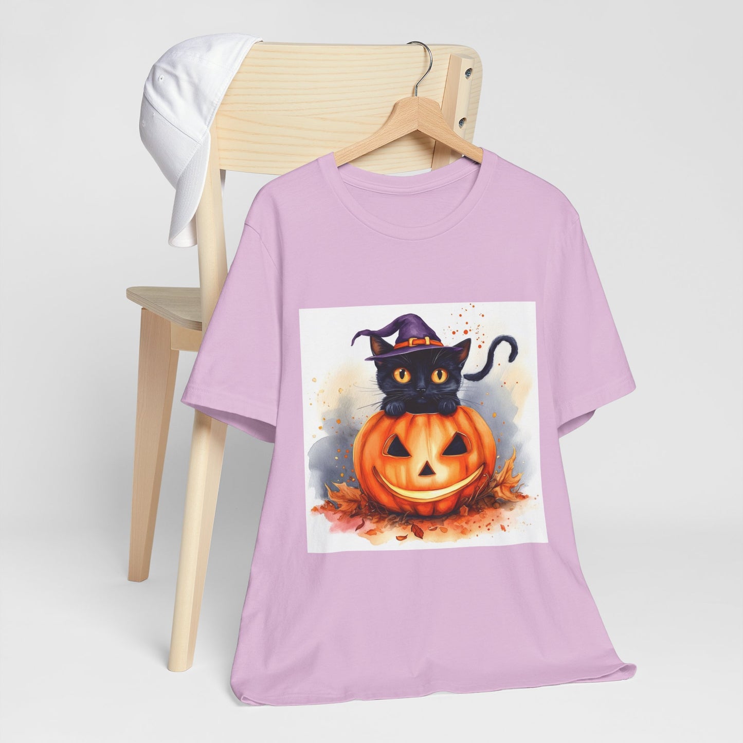 Halloween Cat Unisex Jersey Short Sleeve Tee