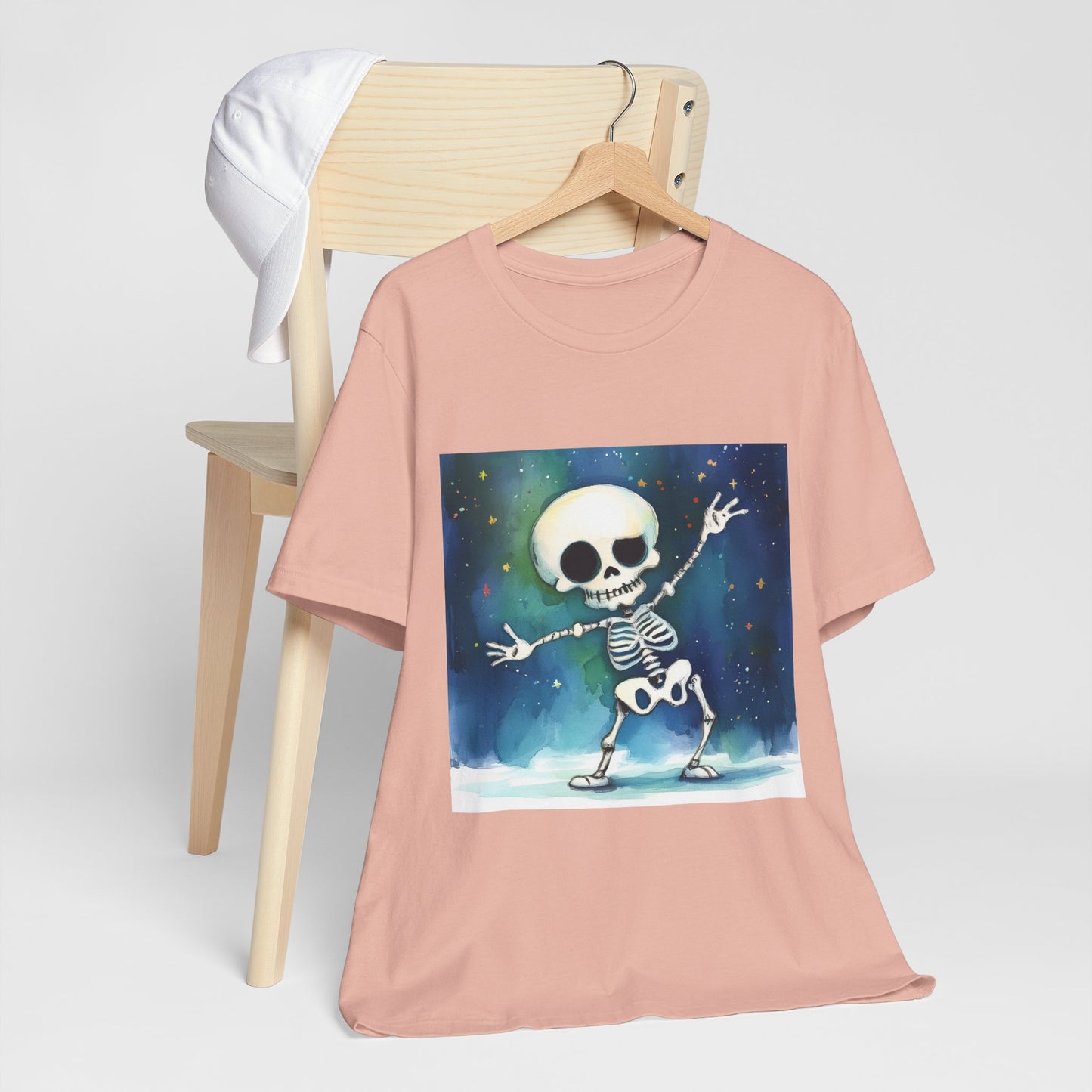 Cute Dancing Skeleton Unisex Jersey Short Sleeve Tee