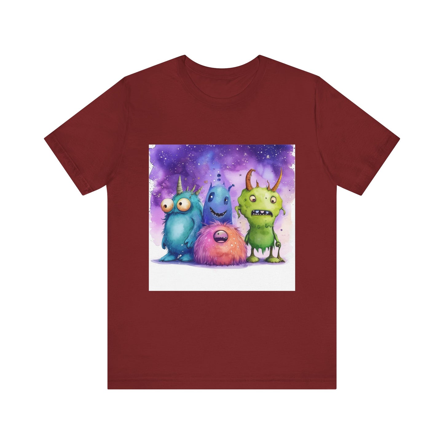 Cartoon Movie Monsters Unisex Jersey Short Sleeve Tee