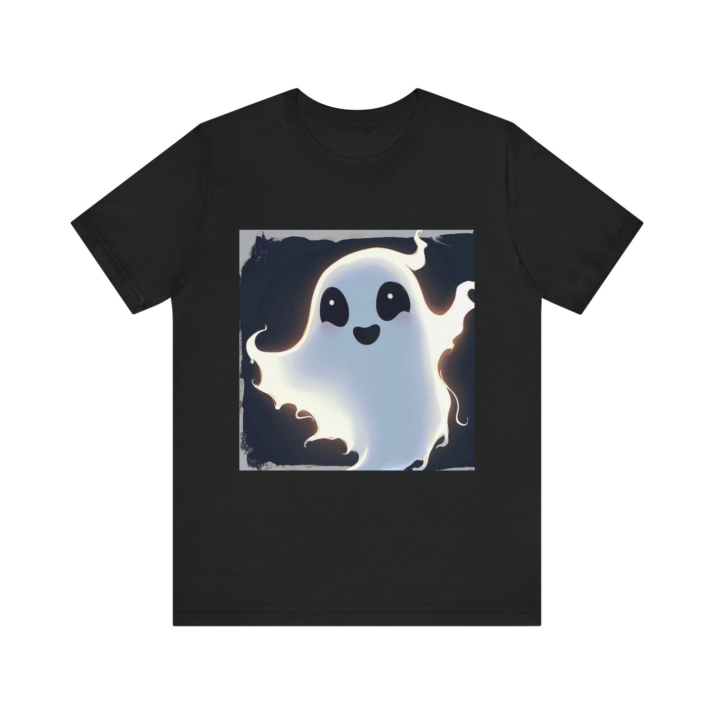 Cute Happy Ghost Unisex Jersey Short Sleeve Tee