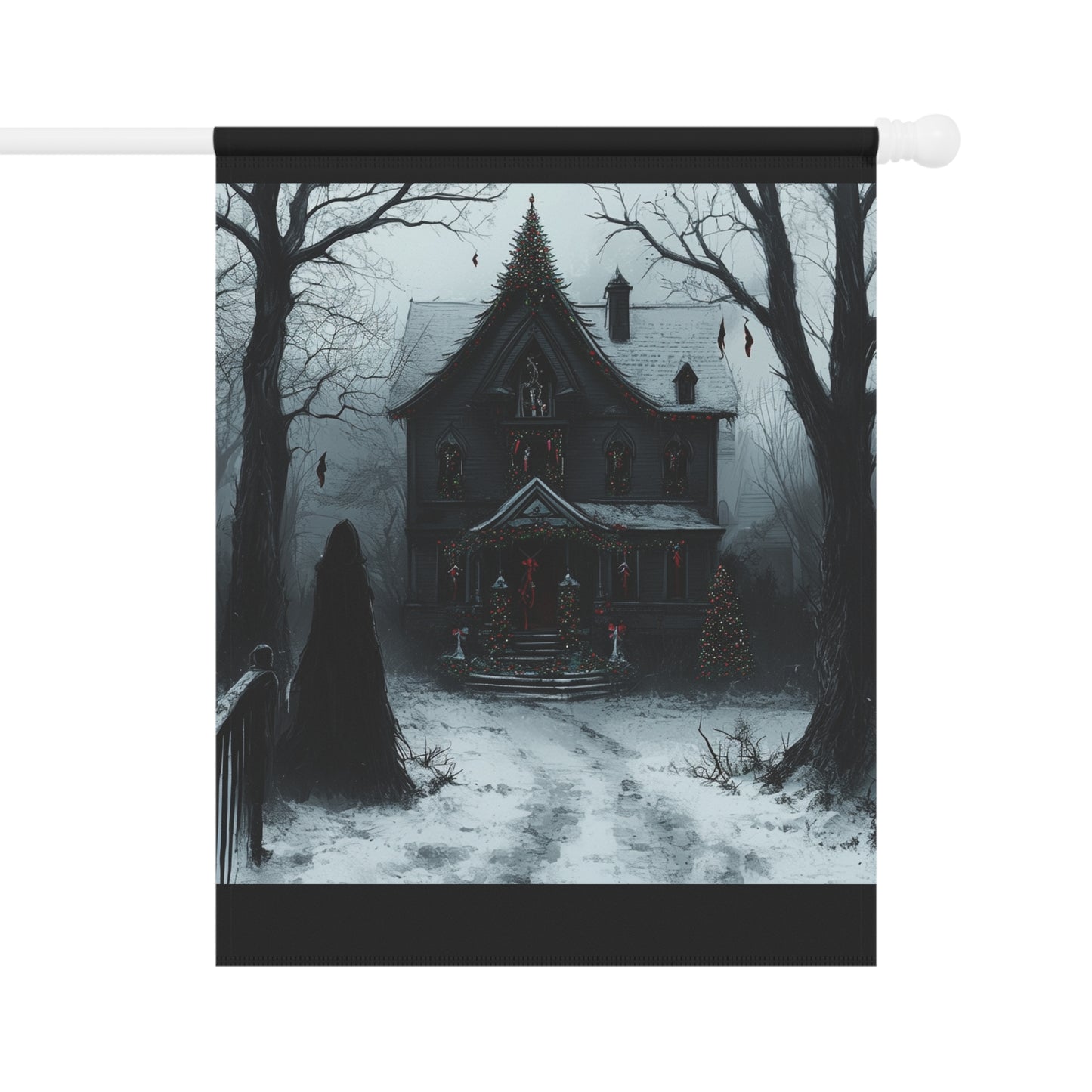 Snowy Desolation Garden & House Banner