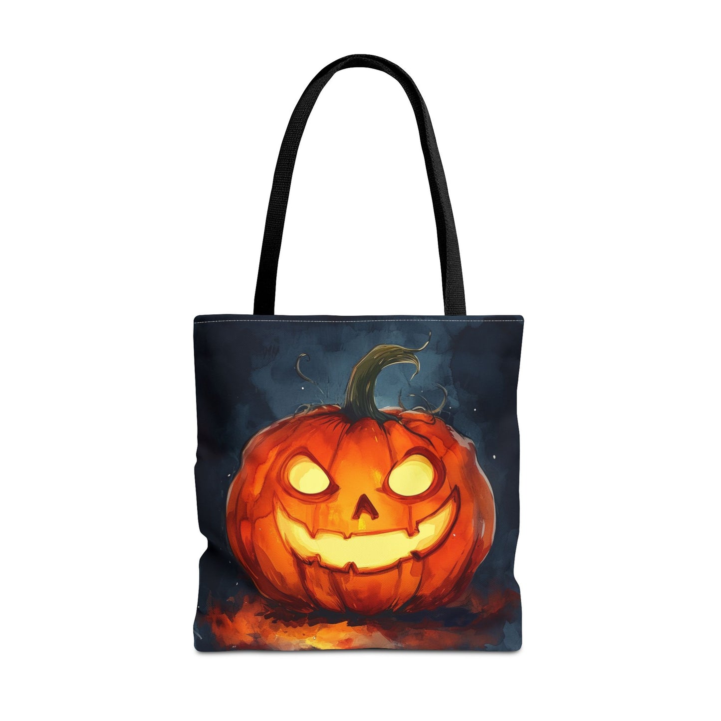 Cute Creepy Jack o Lantern Tote Bag (AOP)