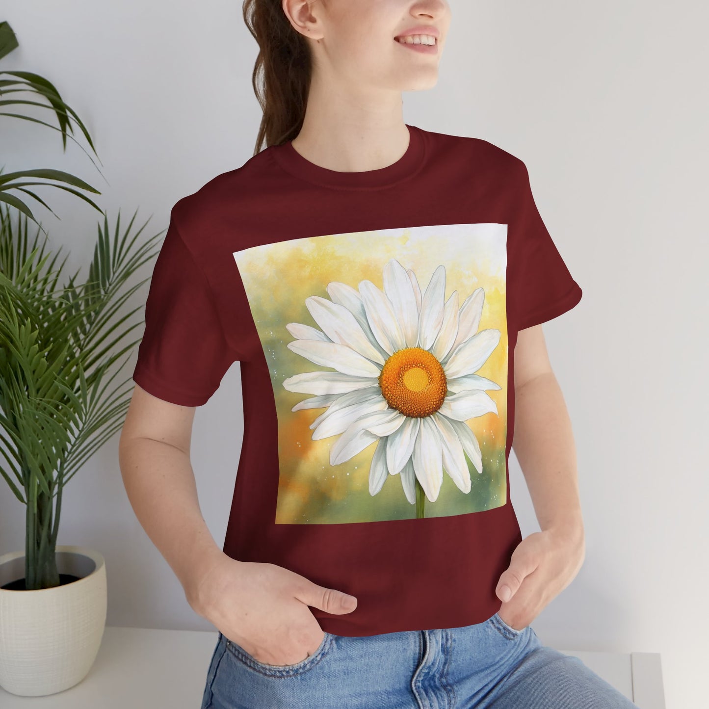 Daisy Bloom Unisex Jersey Tee - Perfect for Spring Celebrations