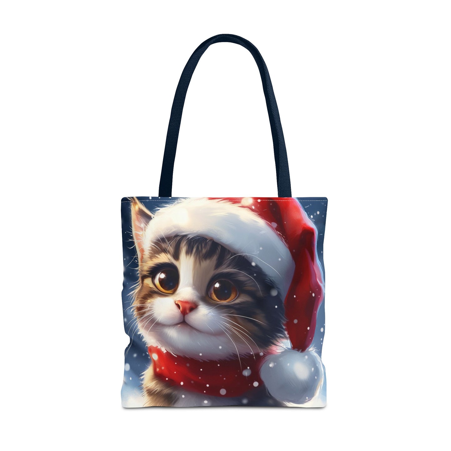 Cute Holiday Cat Tote Bag (AOP)