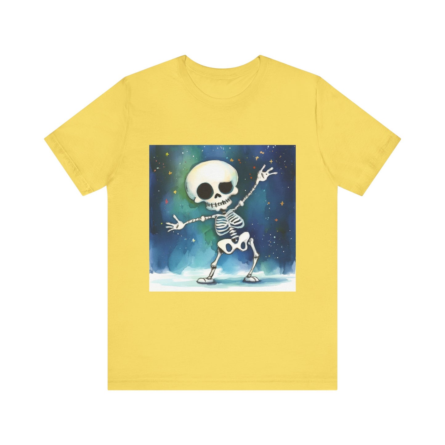 Cute Dancing Skeleton Unisex Jersey Short Sleeve Tee