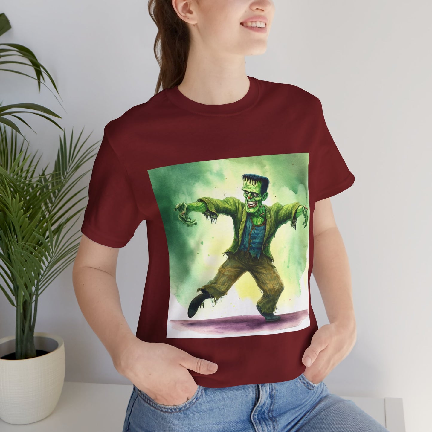 Funny Frankenstein Unisex Jersey Short Sleeve Tee