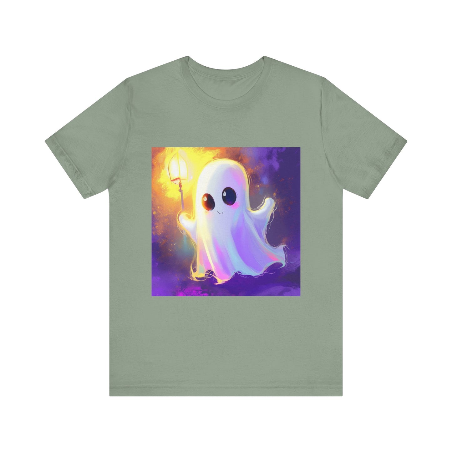 Cute Cartoon Ghost Unisex Jersey Short Sleeve Tee