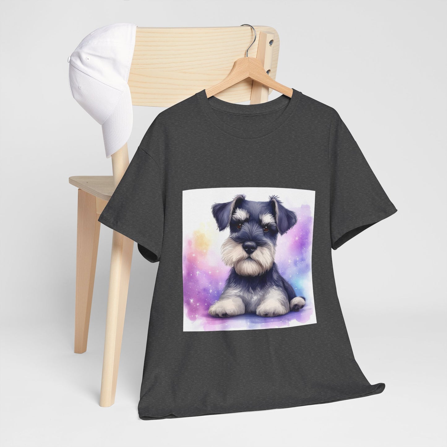 Schnauzer Puppy Unisex Heavy Cotton Tee