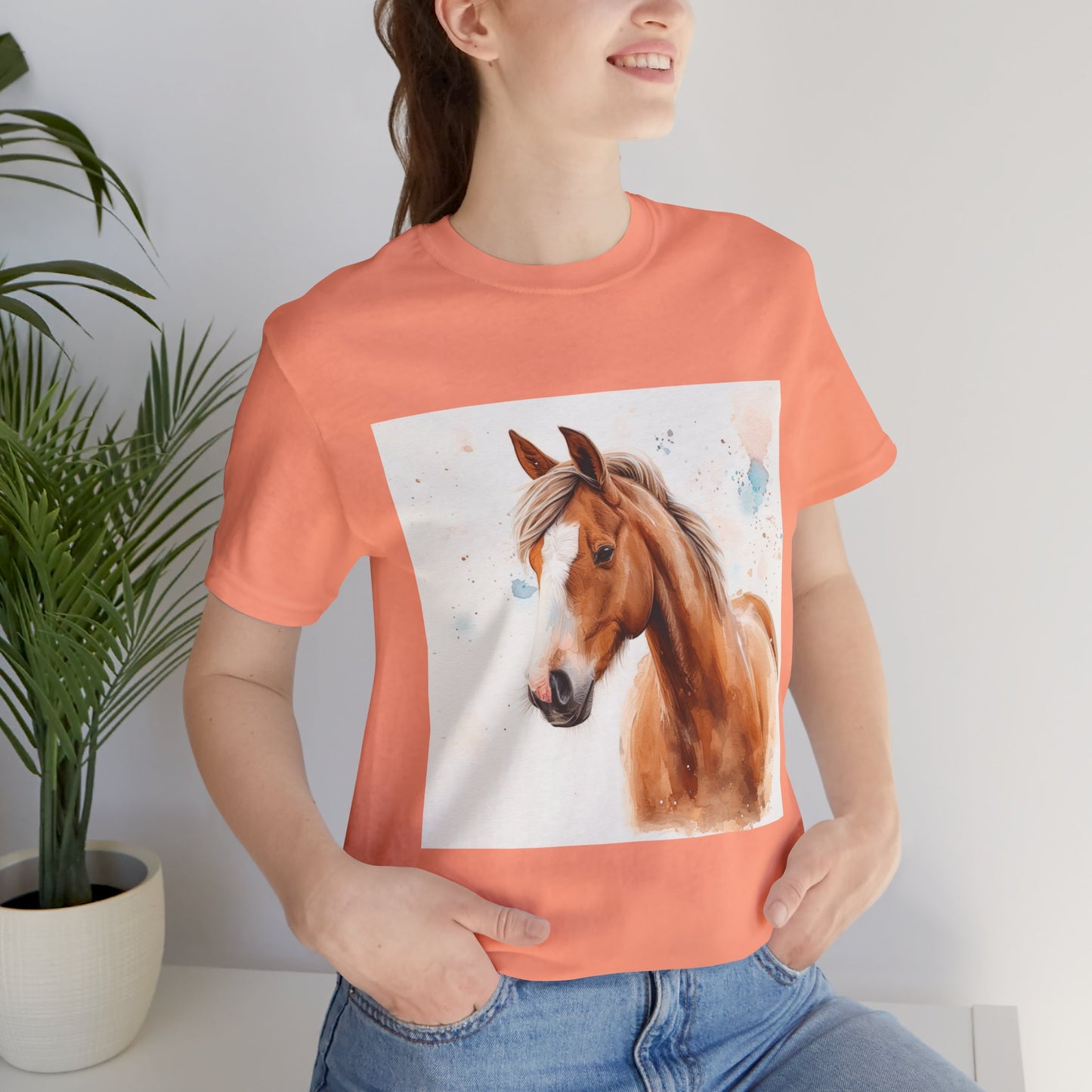 Playful Quarter horse Unisex Jersey Short Sleeve Tee