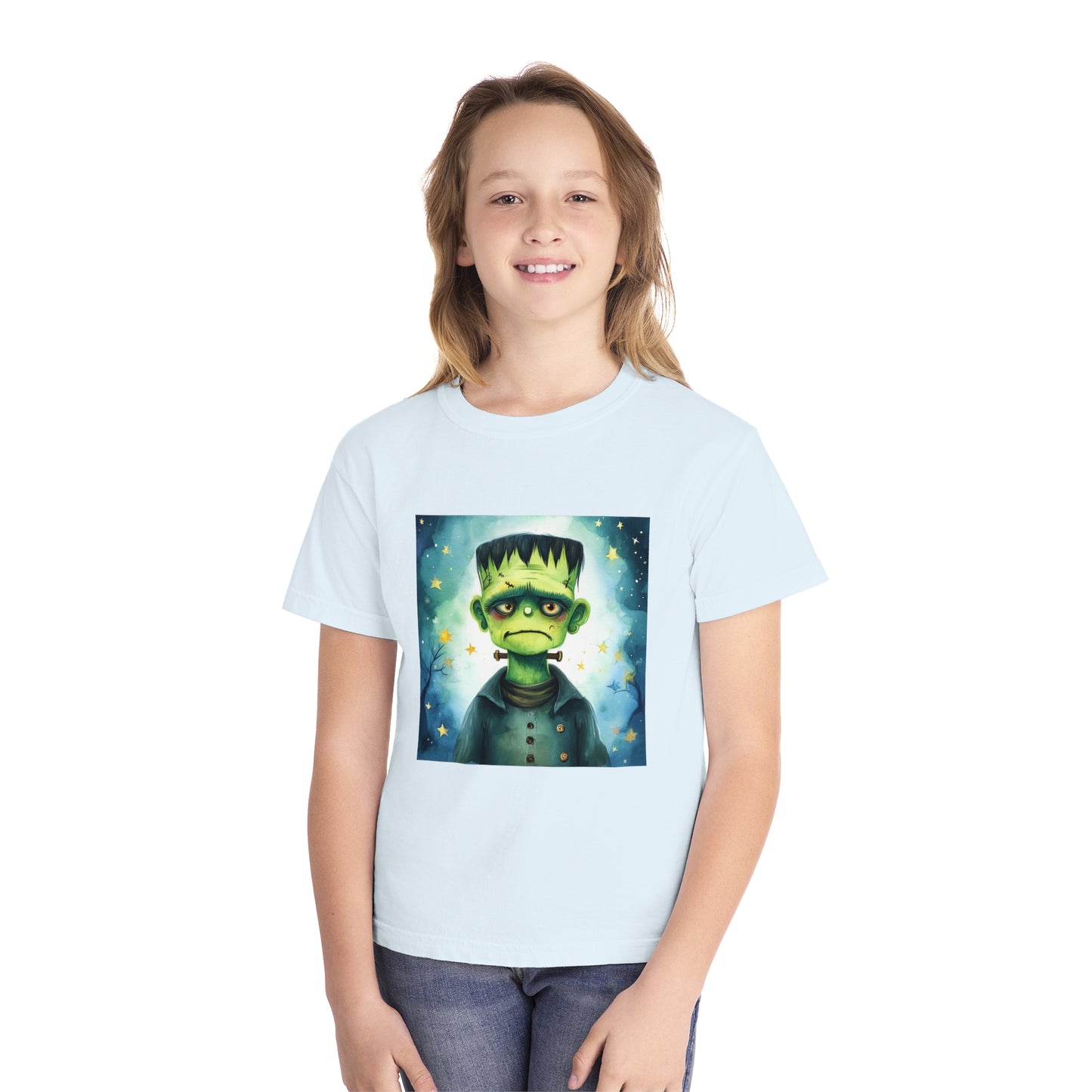 Cute Frankenstein Monster Youth Midweight Tee