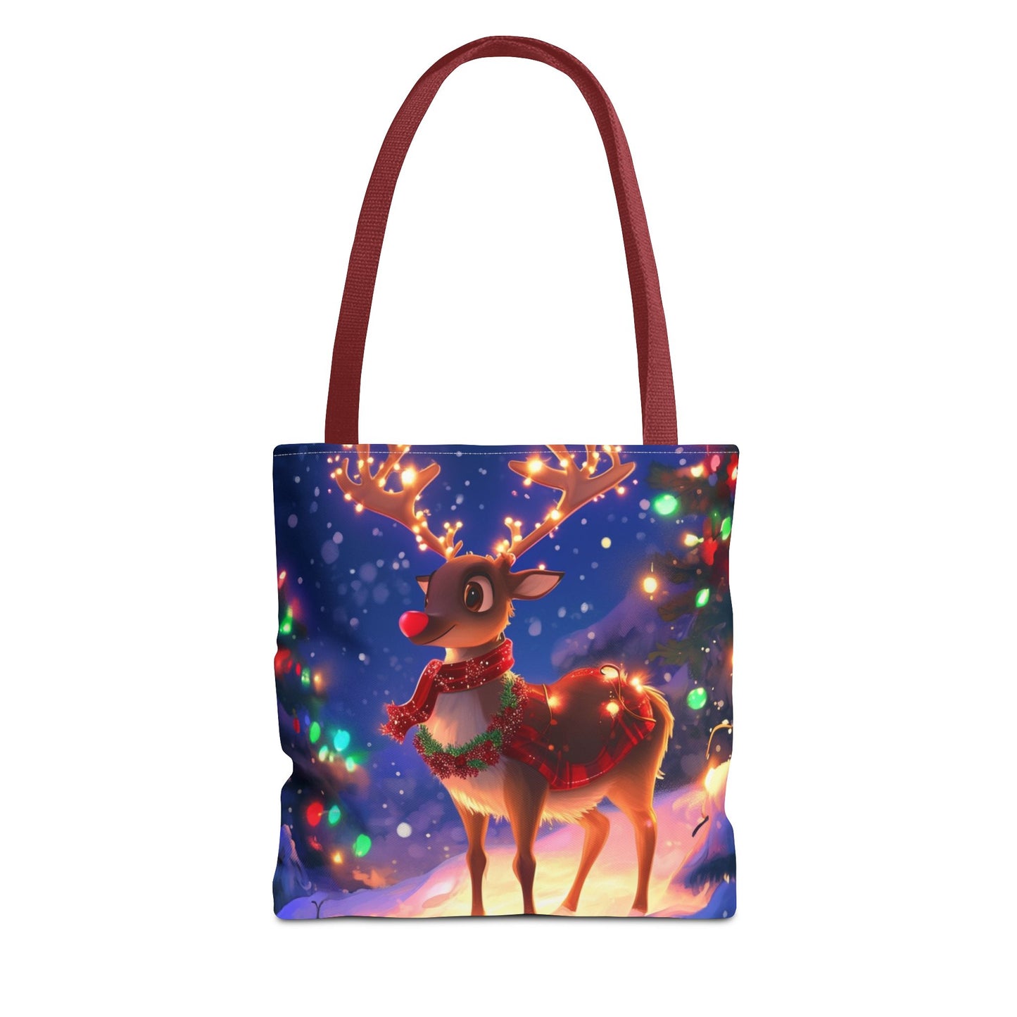 Red Nose Reindeer Tote Bag (AOP)