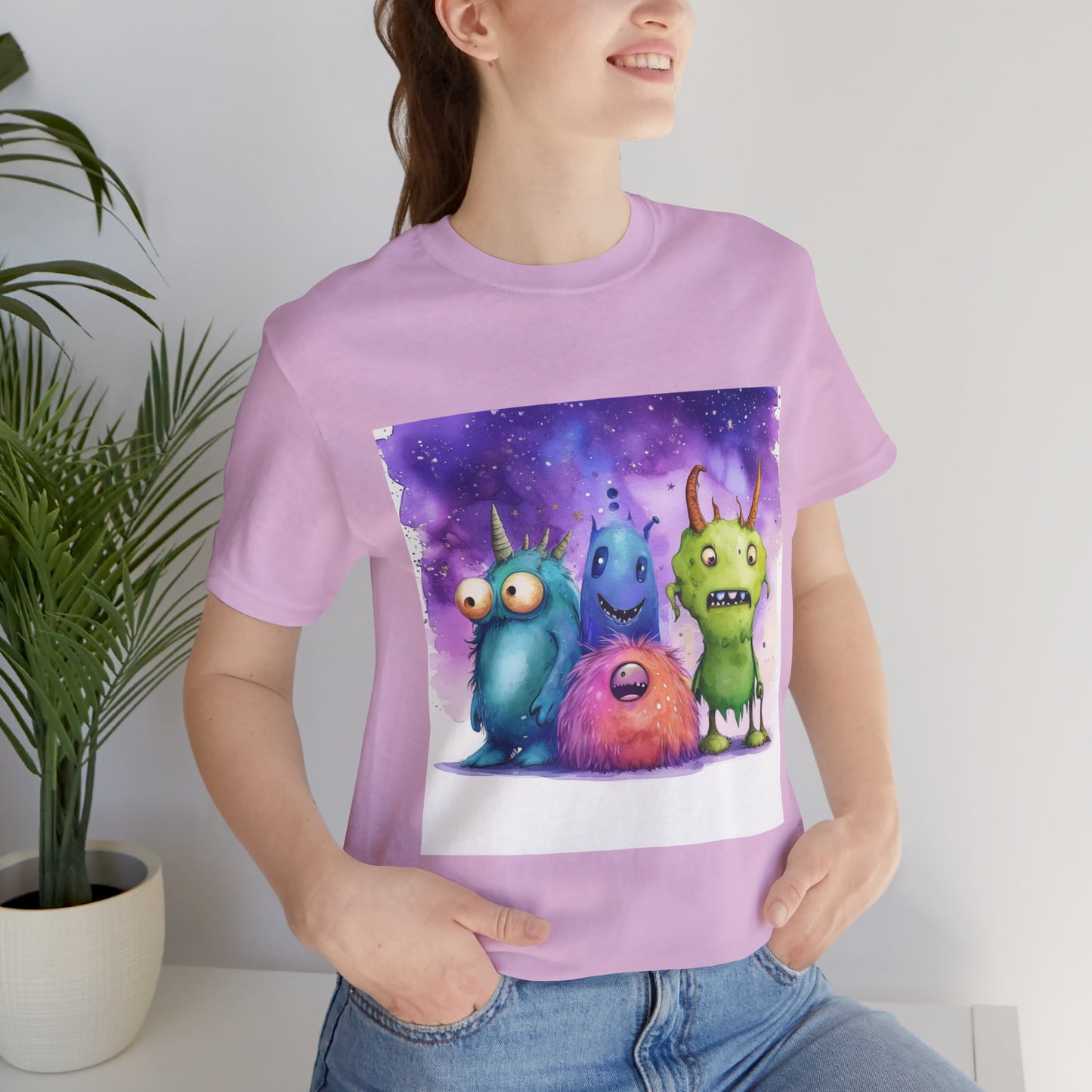 Cartoon Movie Monsters Unisex Jersey Short Sleeve Tee