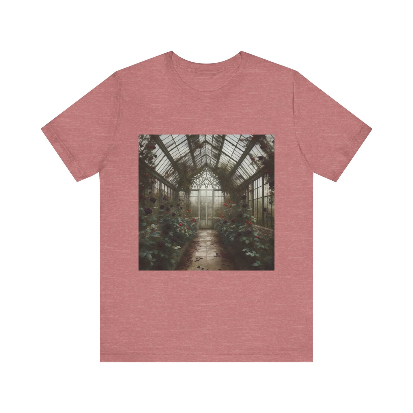 Gothic Roses Greenhouse Unisex Jersey Short Sleeve Tee