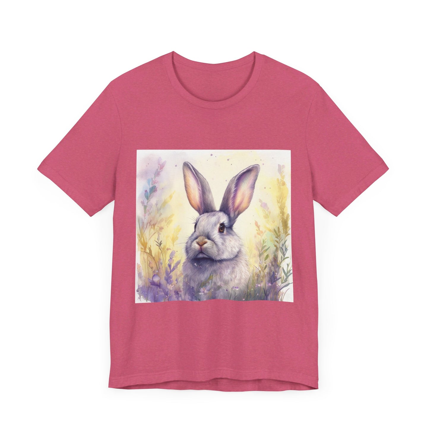 Realistic Cute Bunny Unisex Jersey Short Sleeve Tee