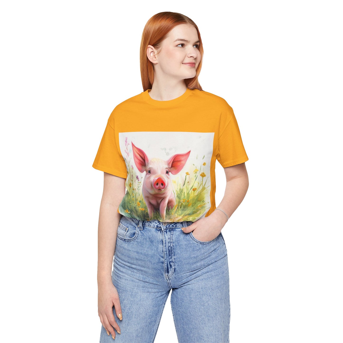 Playful Piglet Unisex Jersey Short Sleeve Tee