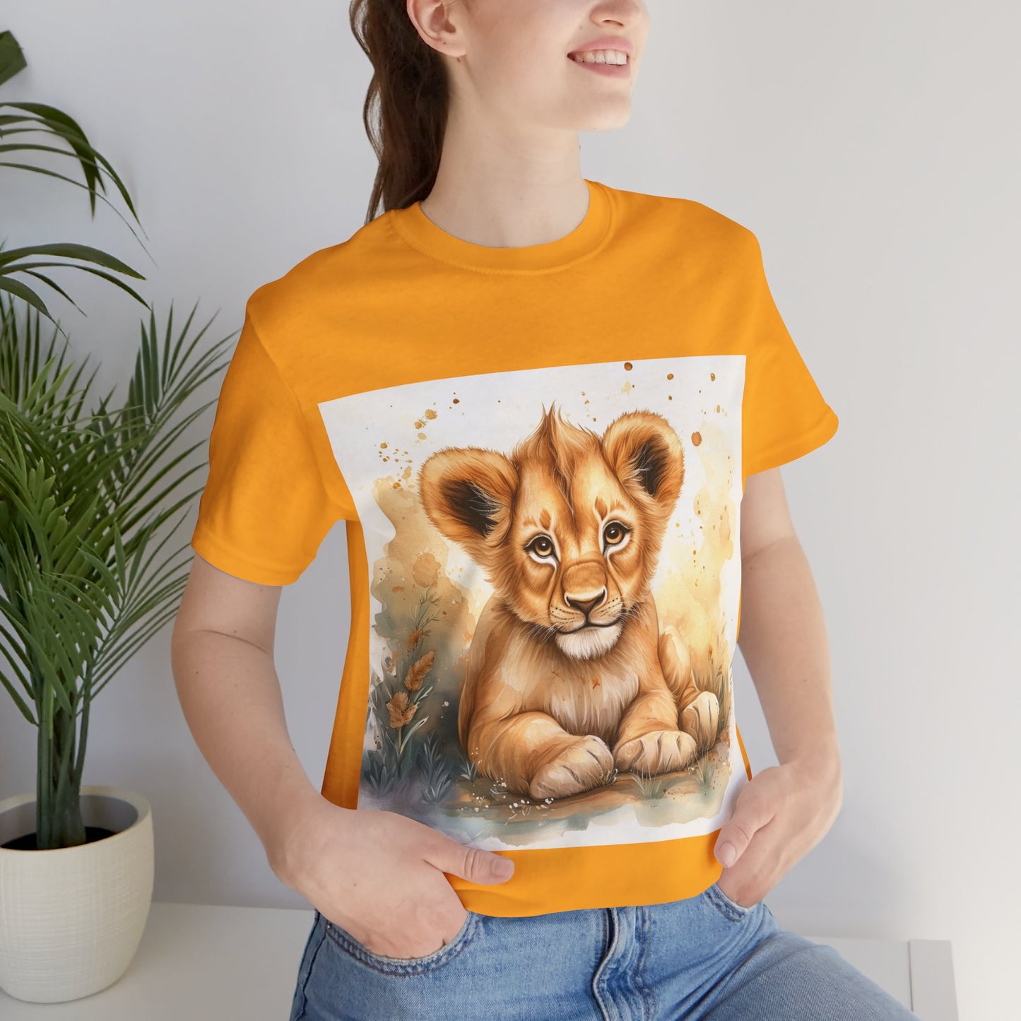 Cute Lion Cub Unisex Jersey Short Sleeve Tee