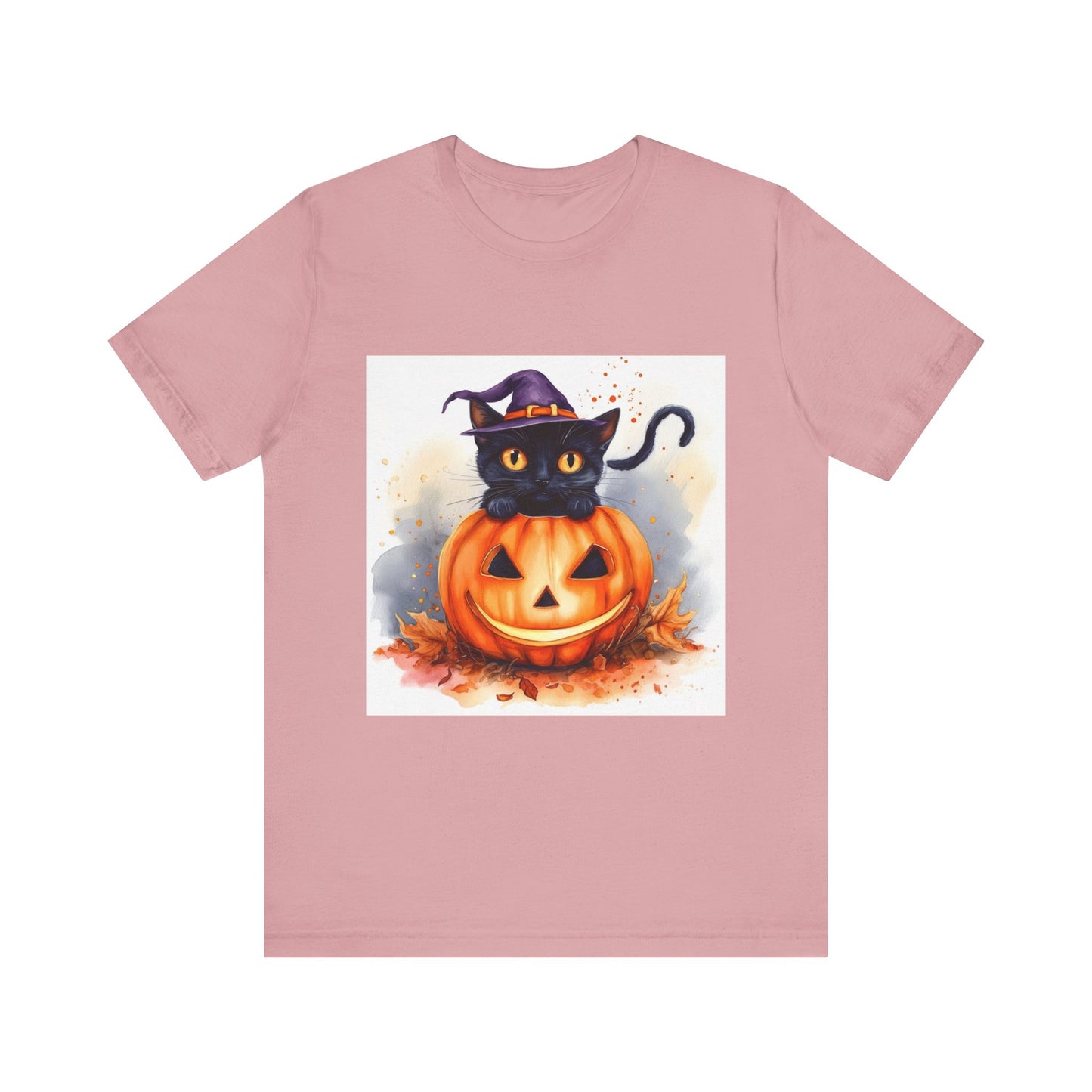 Halloween Cat Unisex Jersey Short Sleeve Tee