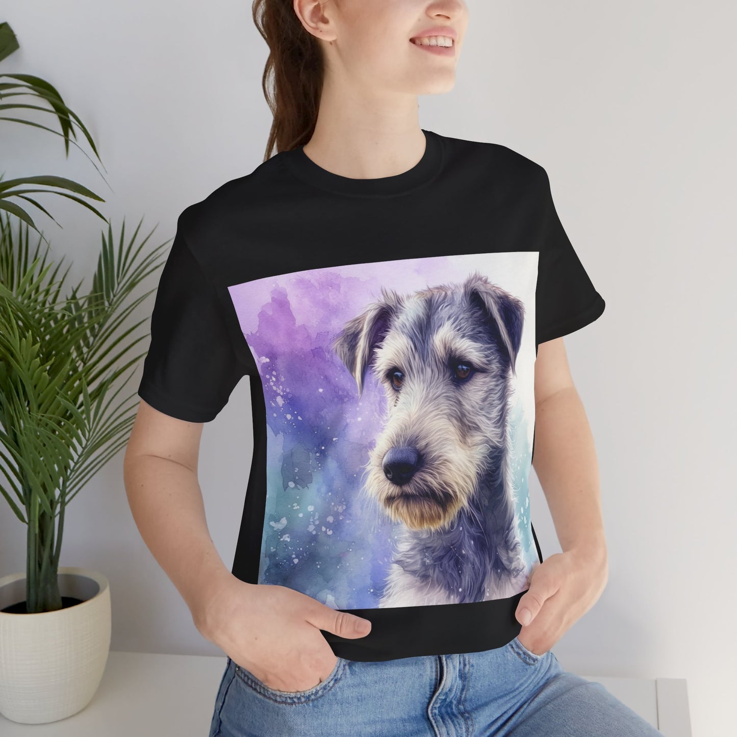 Galaxy Irish Wolfhound Unisex Jersey Short Sleeve Tee