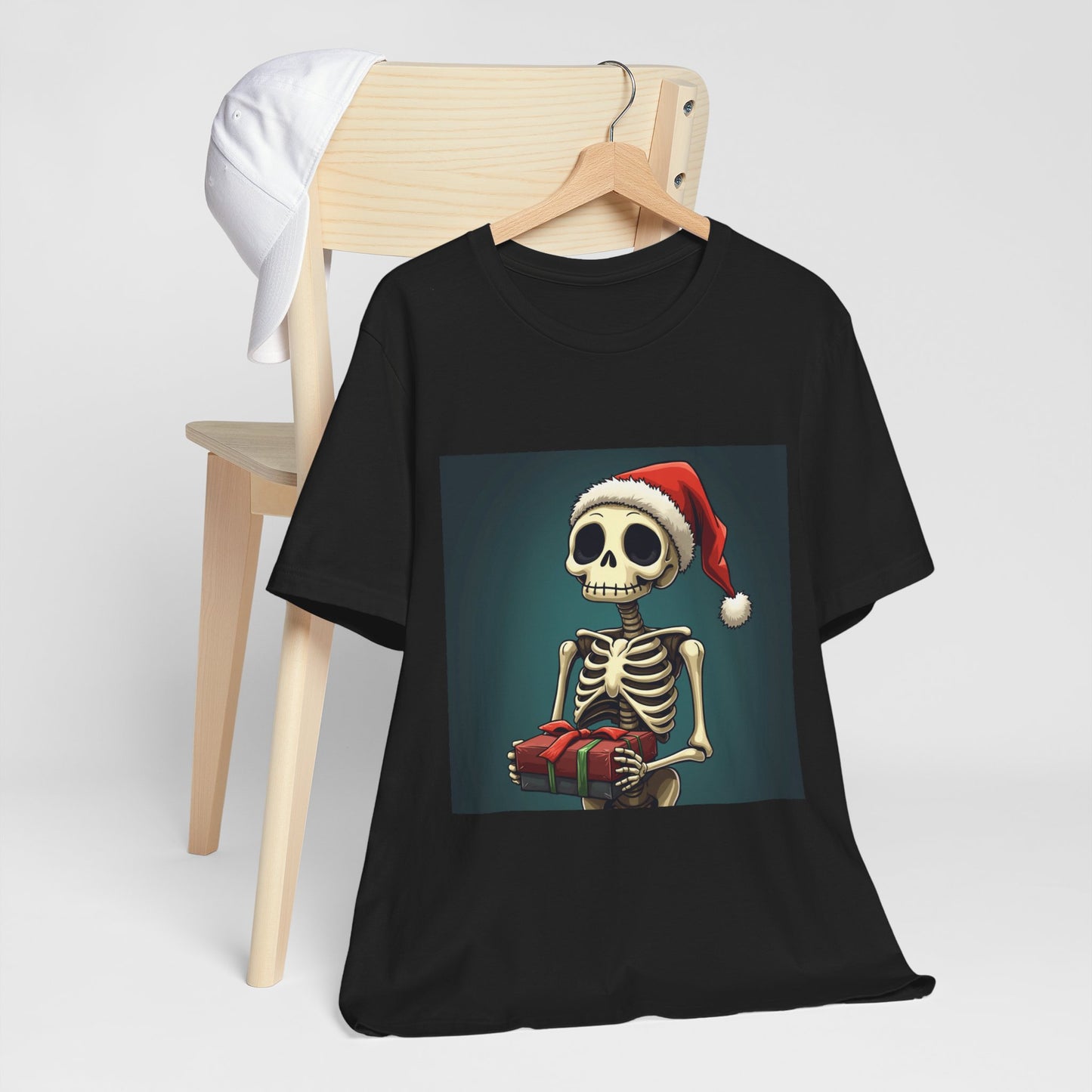 Cute Cartoon Festive Skeleton Unisex Jersey Tee