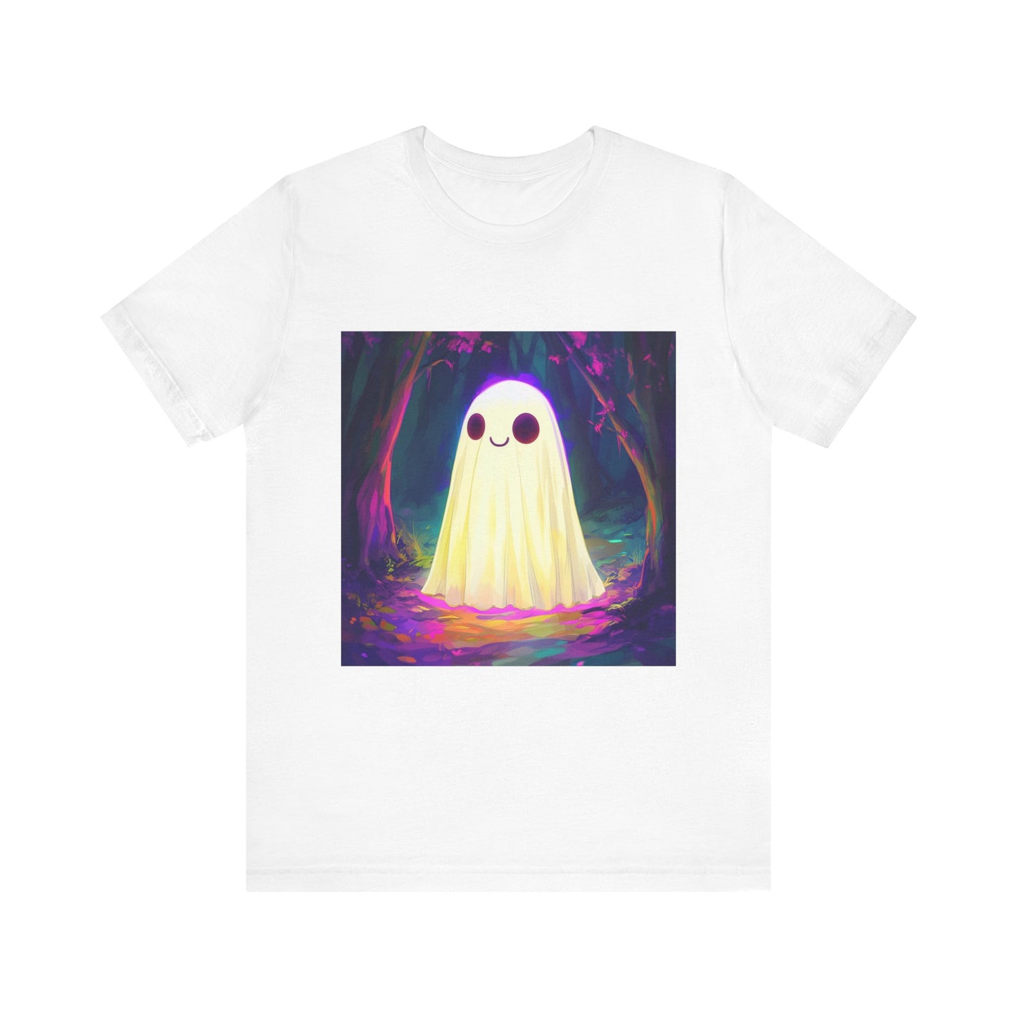 Cute Neon Ghost Unisex Jersey Short Sleeve Tee