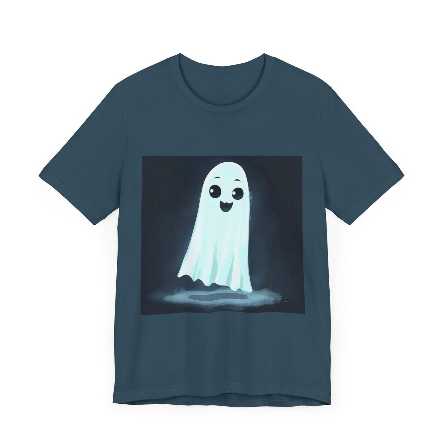 Cute Haunting Ghost Unisex Jersey Short Sleeve Tee