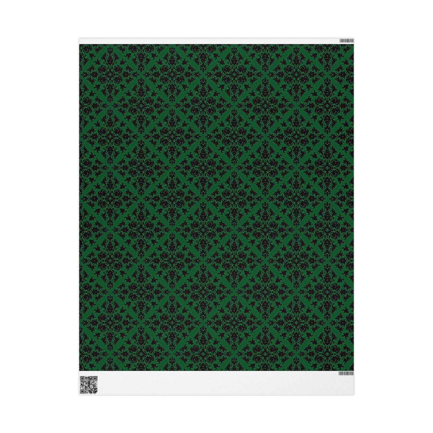 Green Victorian Gothic Pattern Wrapping Papers