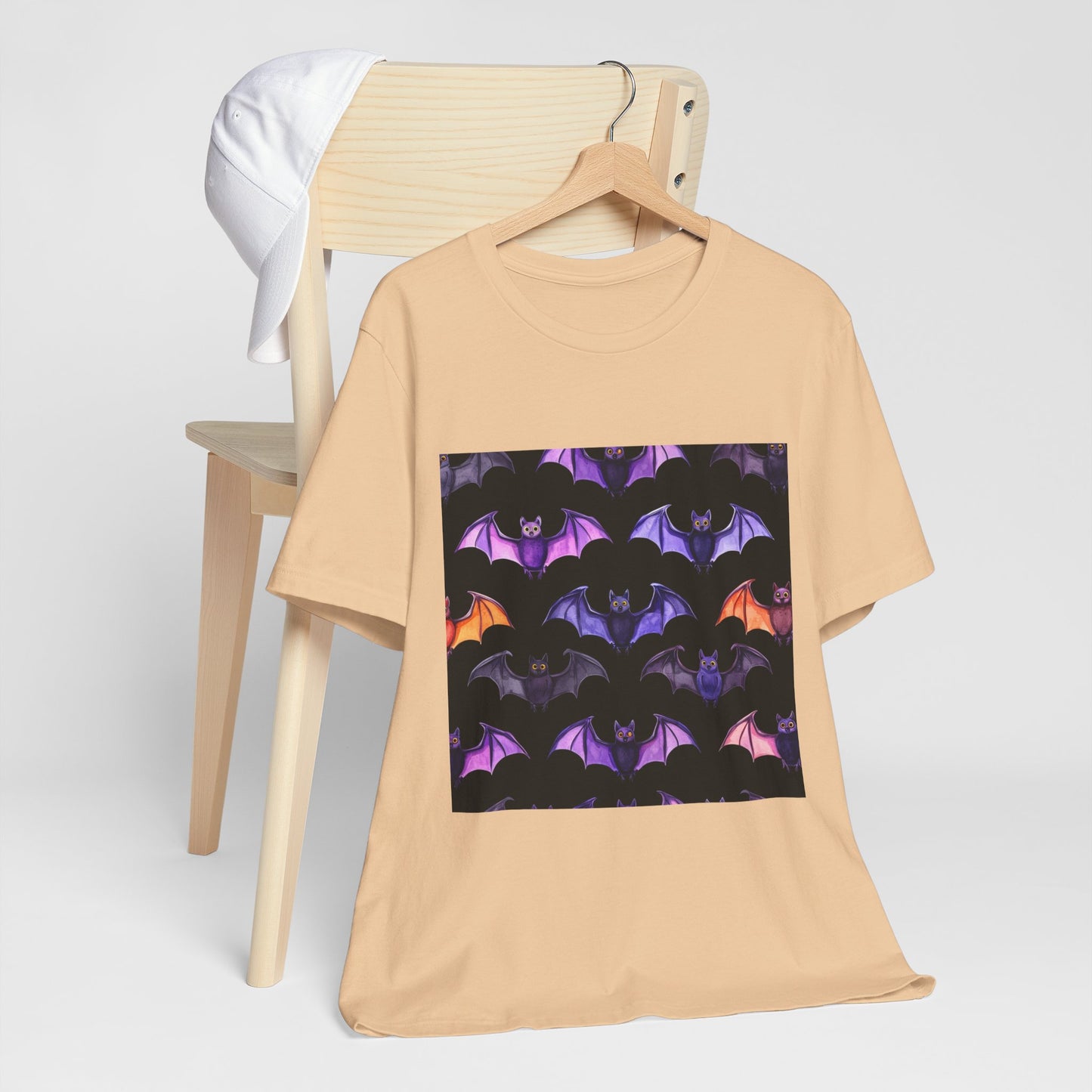 Cute Bat Pattern Unisex Jersey Short Sleeve Tee